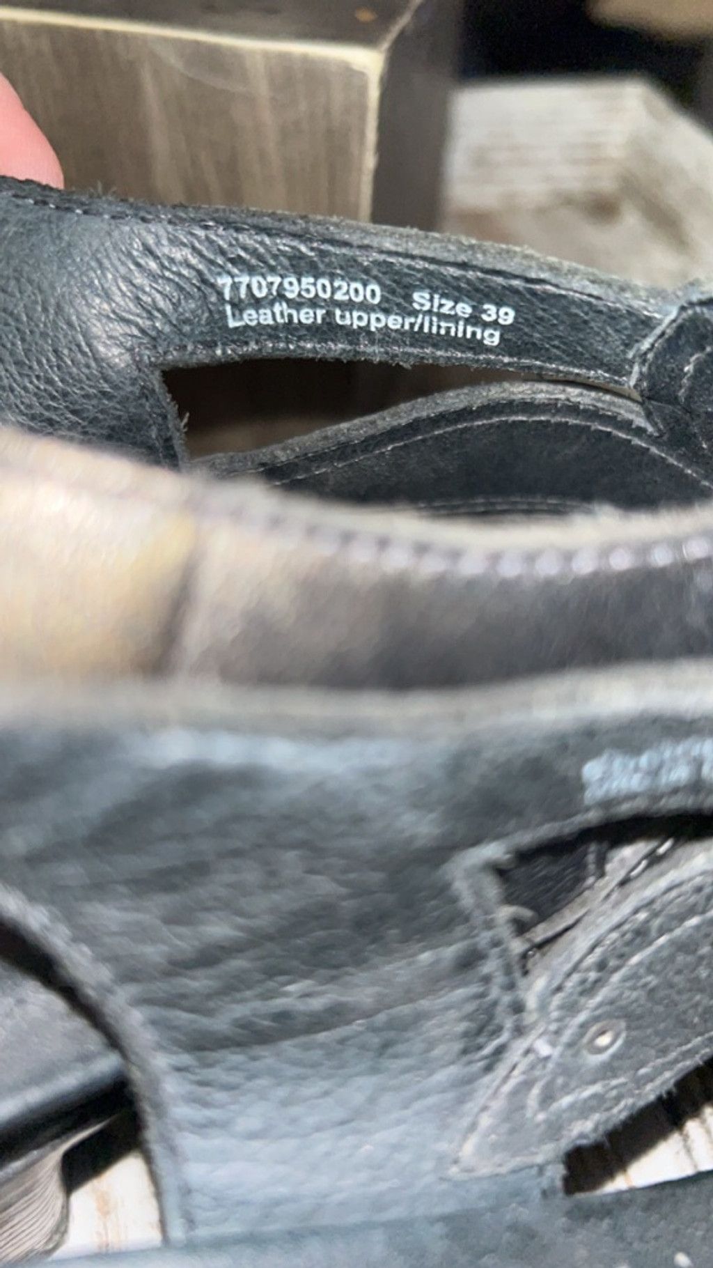 Dansko Women's Dansko Black Leather Wedge Sandals Size 8.5 Size US 8.5 / IT 38.5 - 4 Thumbnail