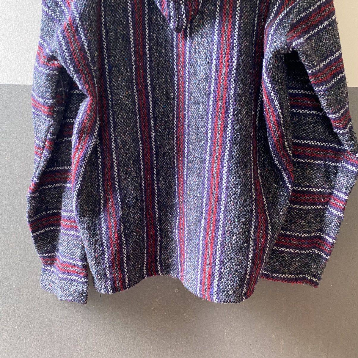 Vintage Black and Red Striped Baja Hoodie Pullover Size US XL / EU 56 / 4 - 10 Thumbnail