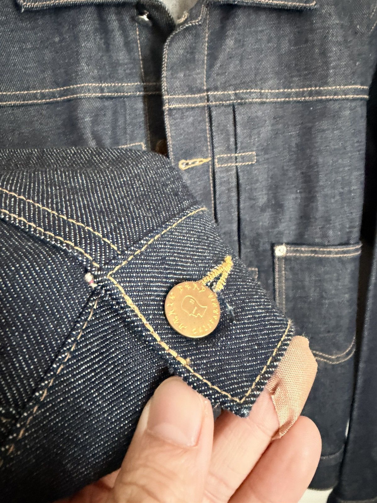A.P.C. × Brain Dead Brain Dead x A.P.C. Selvedge Trucker Jacket - Indigo Size US S / EU 44-46 / 1 - 3 Thumbnail