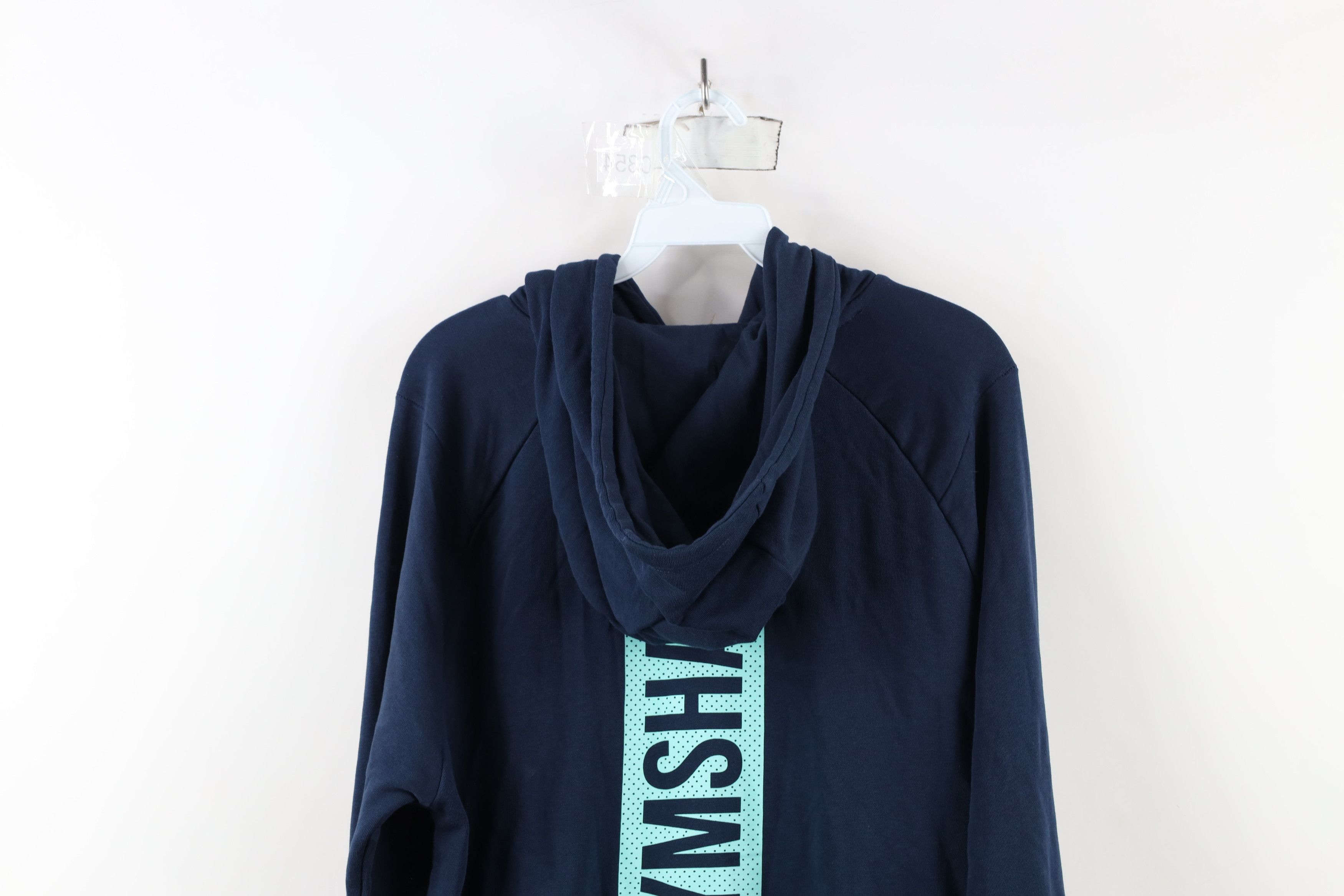 Gymshark × Vintage Gymshark Spell Out Lightweight Gym Hoodie Sweatshirt Blue Size US M / EU 48-50 / 2 - 13 Thumbnail