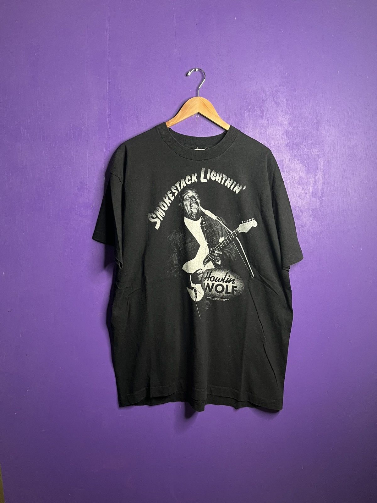 Vintage Vintage 1993 Smokestack lightnin howlin wolf jazz tee Size US XL / EU 56 / 4 - 1 Thumbnail