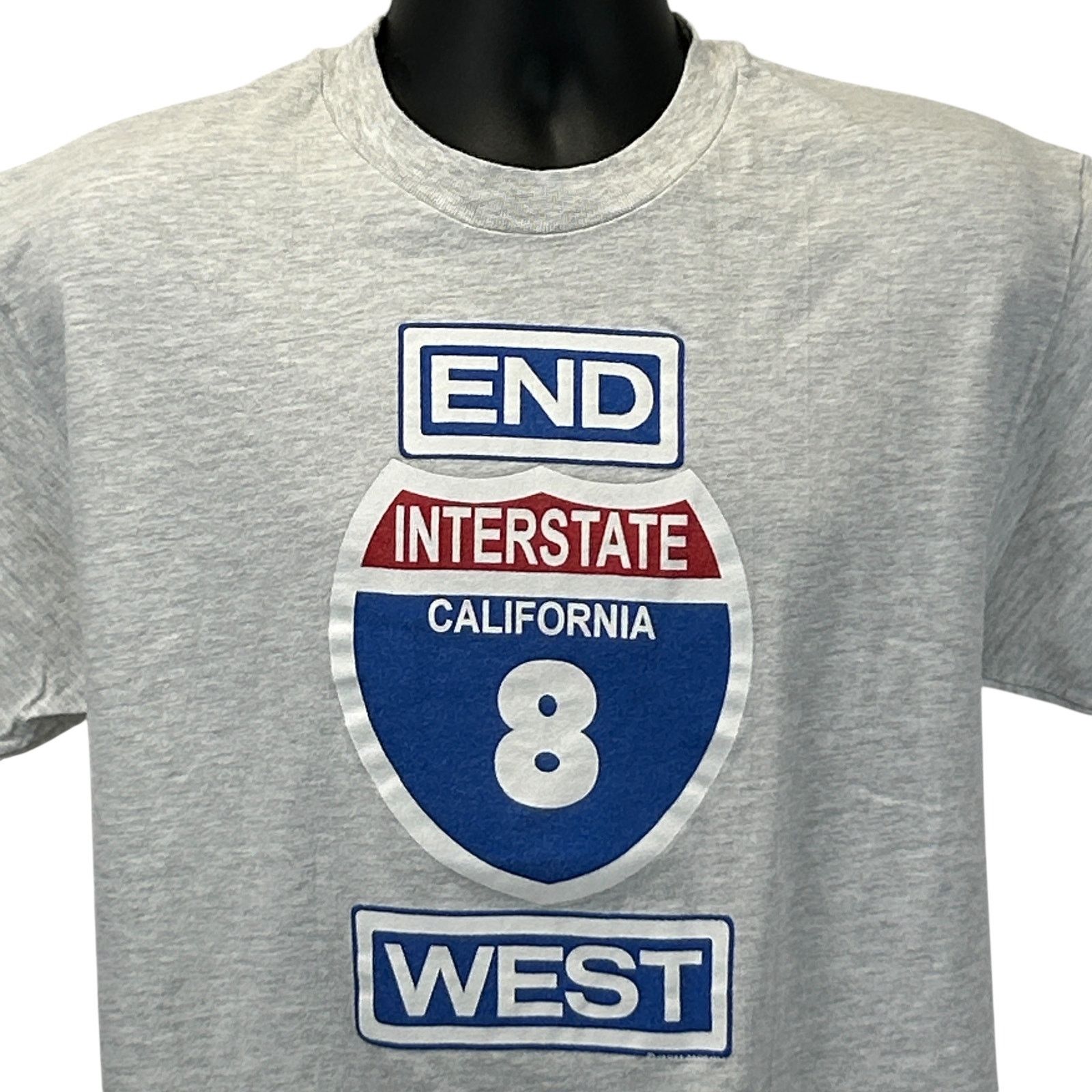 Vintage Interstate 8 California T Shirt Mens L Large Gray Vintage Size US L / EU 52-54 / 3 - 1 Thumbnail