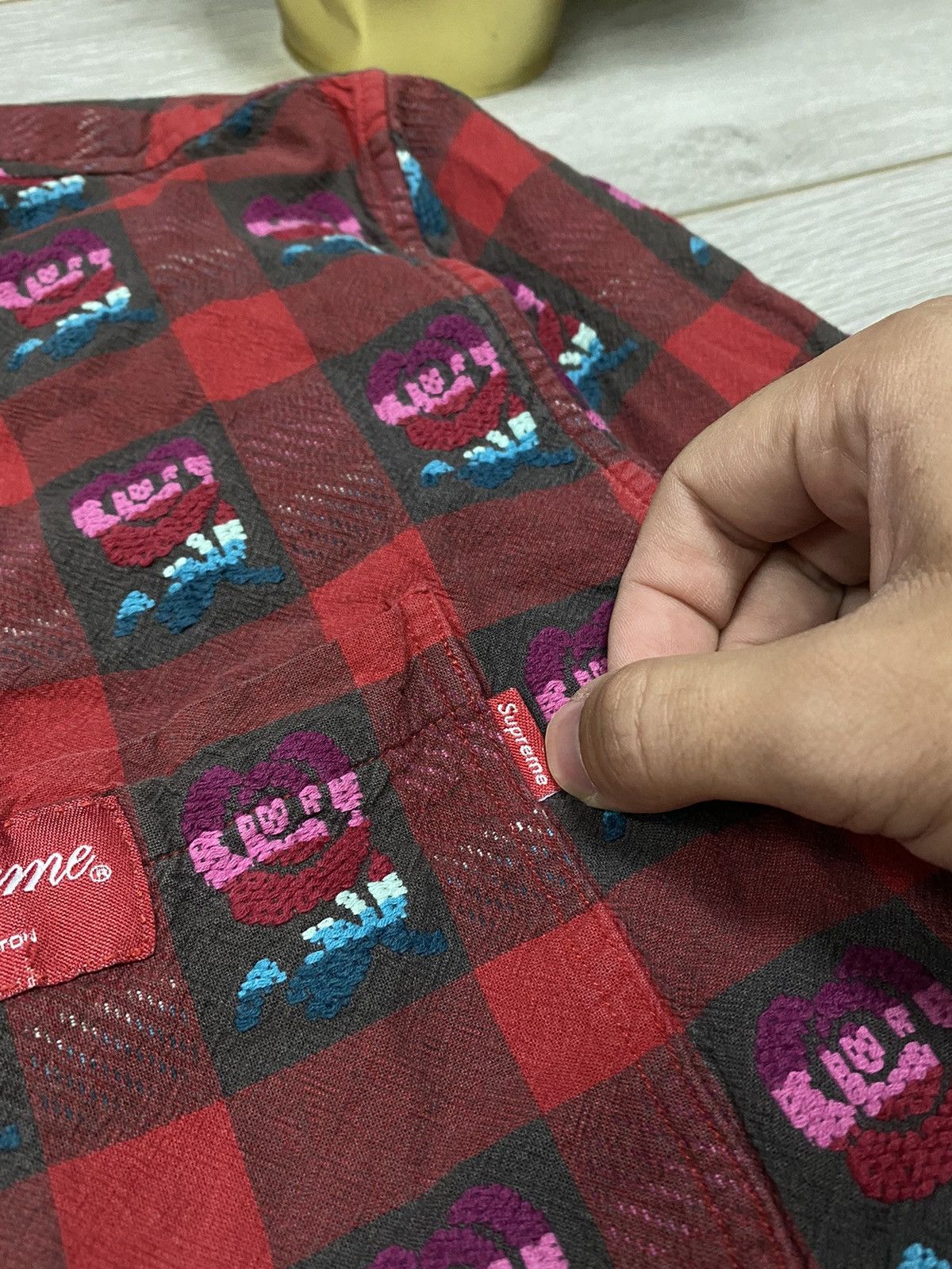 Supreme Supreme flannel🌹rose thick shirt vintage plaid buttons usa Size US M / EU 48-50 / 2 - 6 Thumbnail