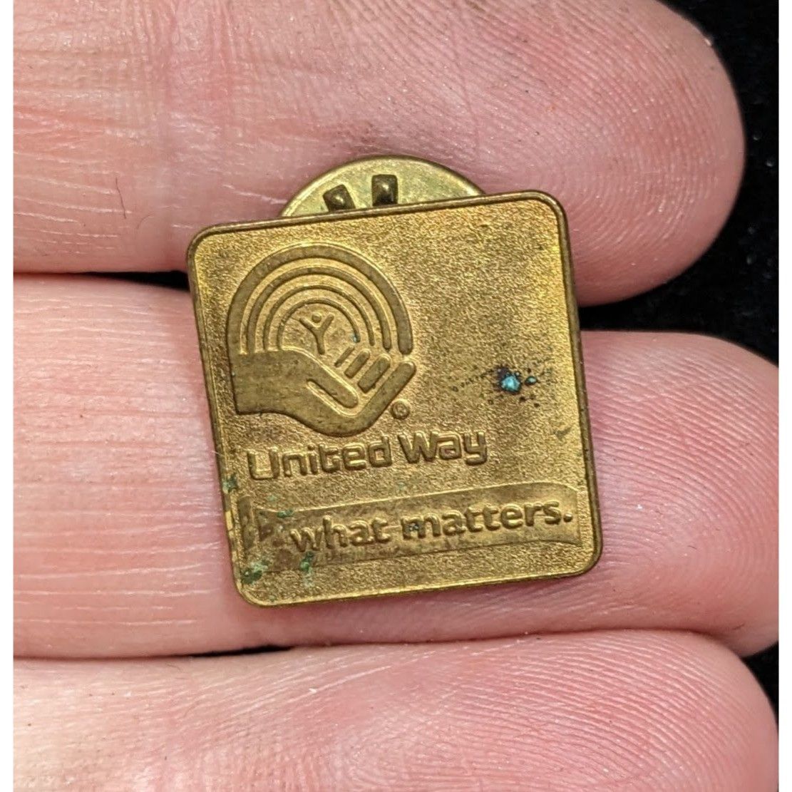 Other Vintage United Way USA Union Made Gold Tone Lapel Pin Size ONE SIZE - 3 Thumbnail