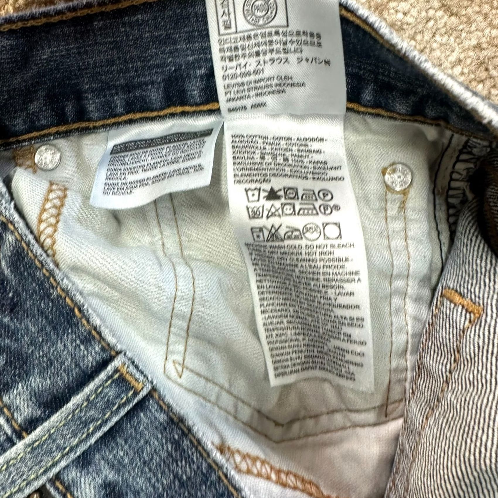 Levi's Levi's 559 Relaxed Straight Jeans Men 33x30 Blue Denim Pants Casual Everyday Free Returns Size US 33 - 5 Thumbnail