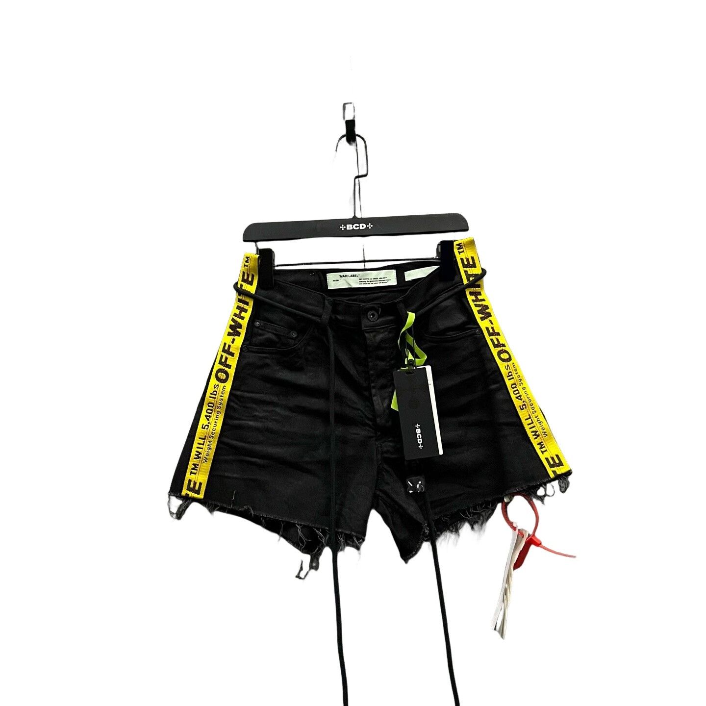 Off-White Off-White Industrial Belt Denim Shorts Size 27 Size 27" / US 4 / IT 40 - 1 Thumbnail