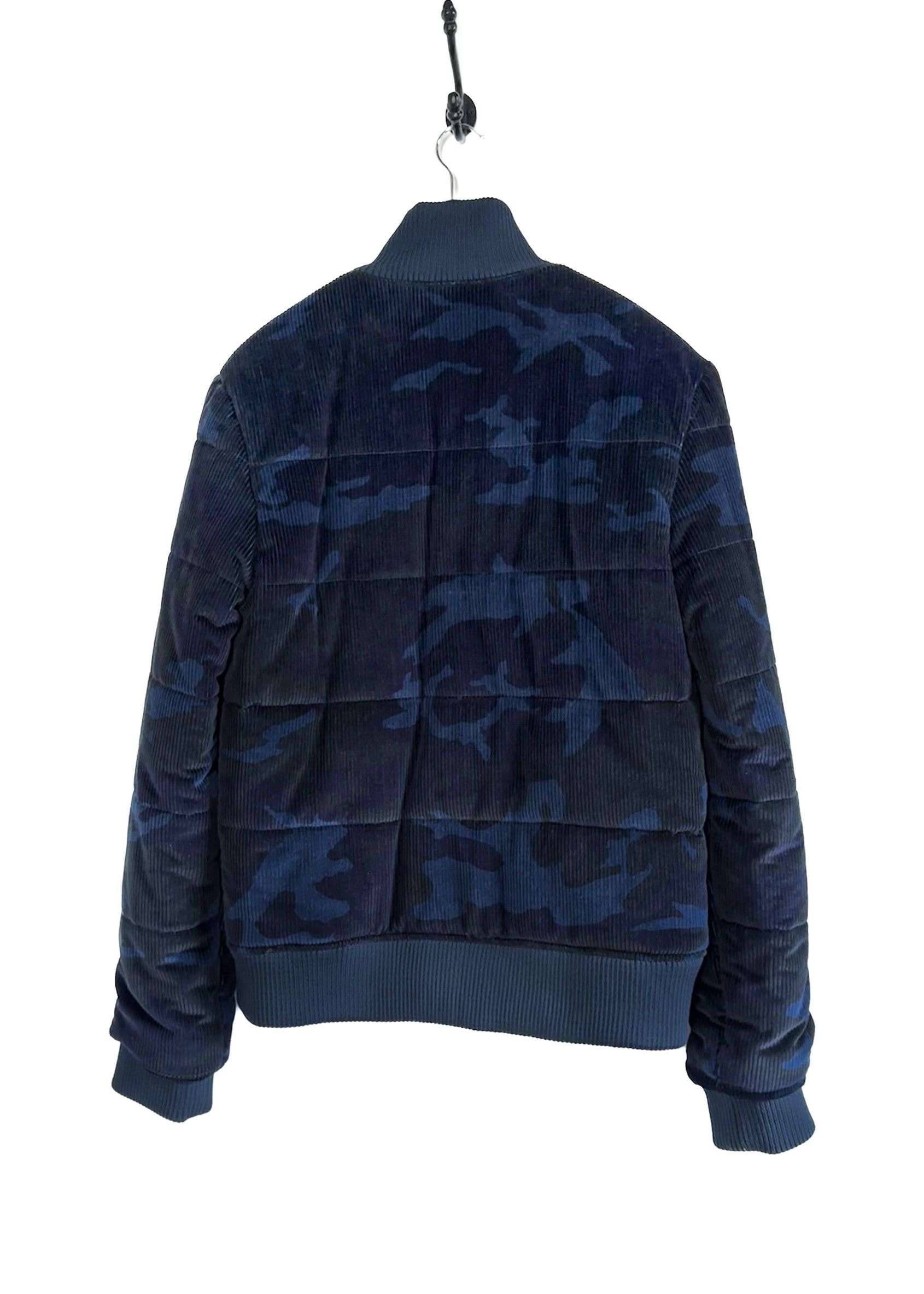 Faith Connexion Faith Connexion Blue Black Camo Corduroy Bomber Jacket Size US L / EU 52-54 / 3 - 3 Thumbnail