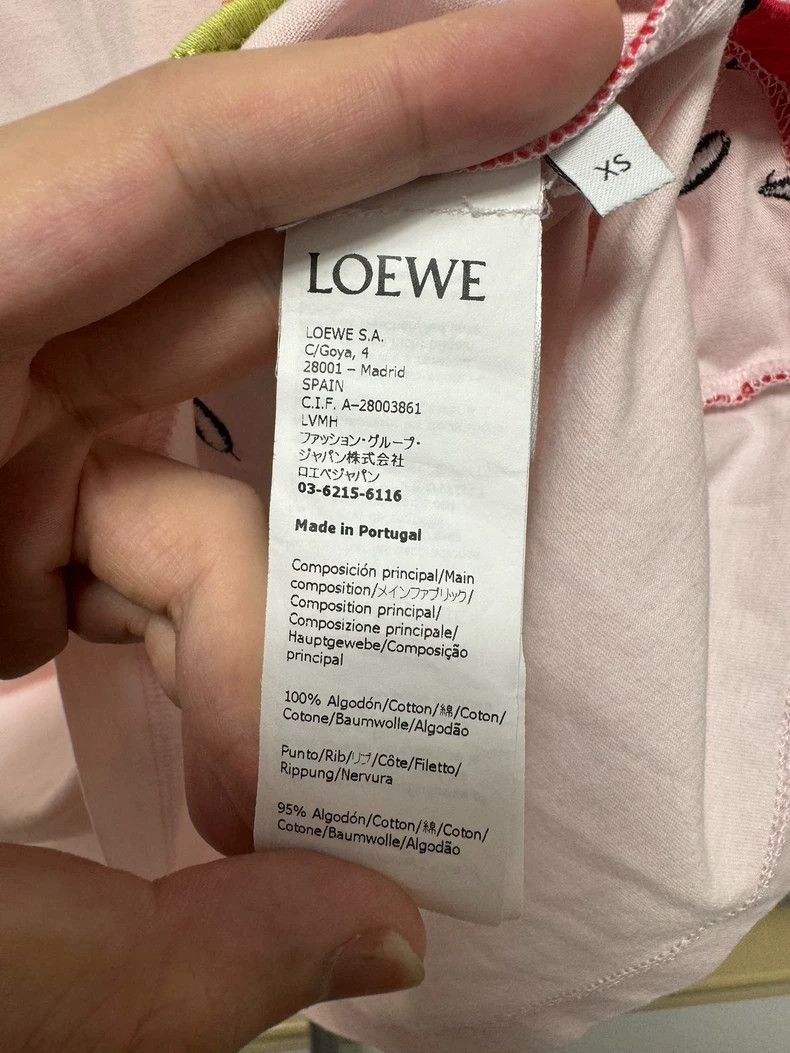 Loewe LOEWE Pink watermelon short sleeves Size XS / US 0-2 / IT 36-38 - 4 Thumbnail