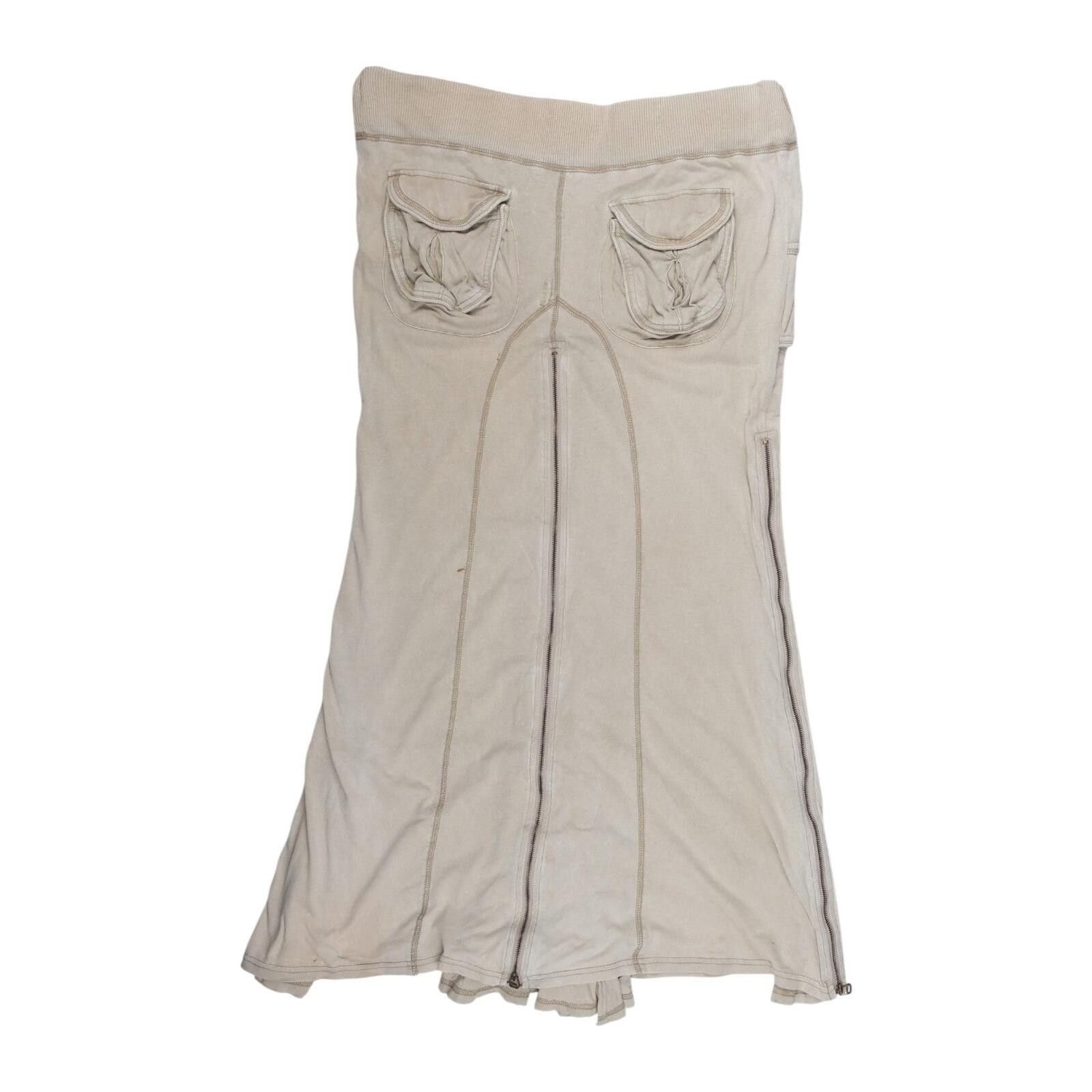 GOA goa Off White Maxi Cargo Skirt Size 30" / US 8 / IT 44 - 2 Thumbnail