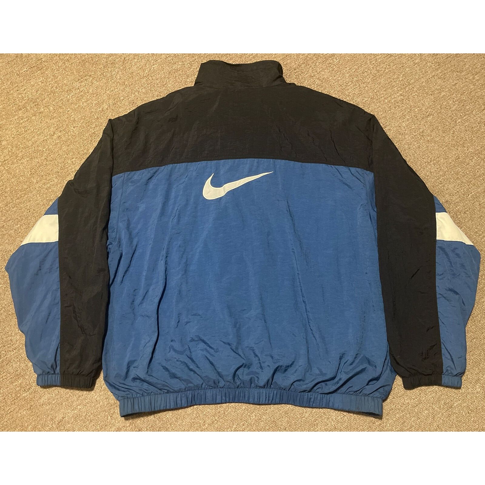 Nike Vintage 90s Men's XXL 2XL Nike Big Swoosh Full Zip Windbreak Size US XXL / EU 58 / 5 - 8 Thumbnail