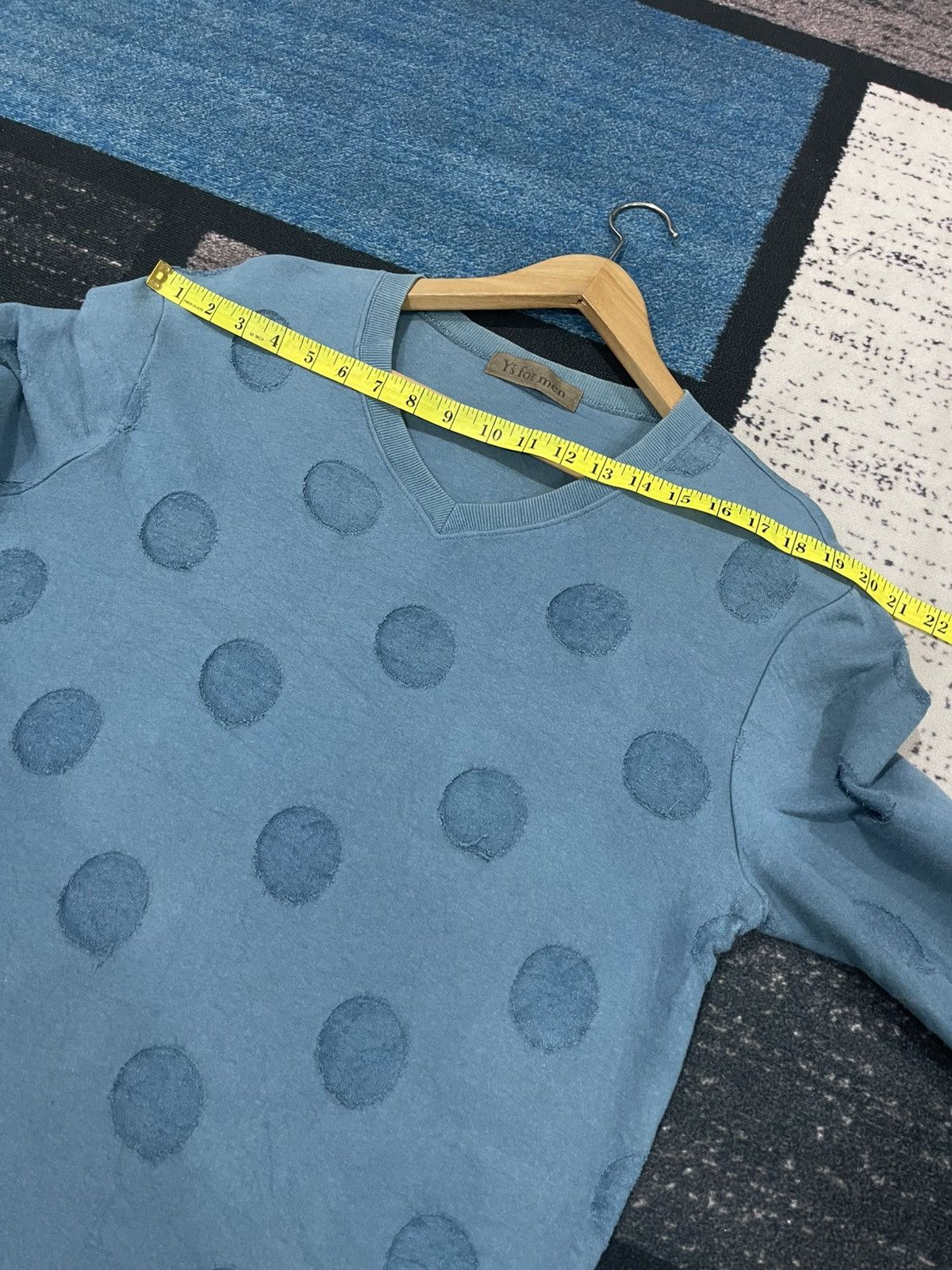 Y's for Men Y’s for men Longsleeve V-Neck Polka Dot Shirt Size US L / EU 52-54 / 3 - 13 Thumbnail
