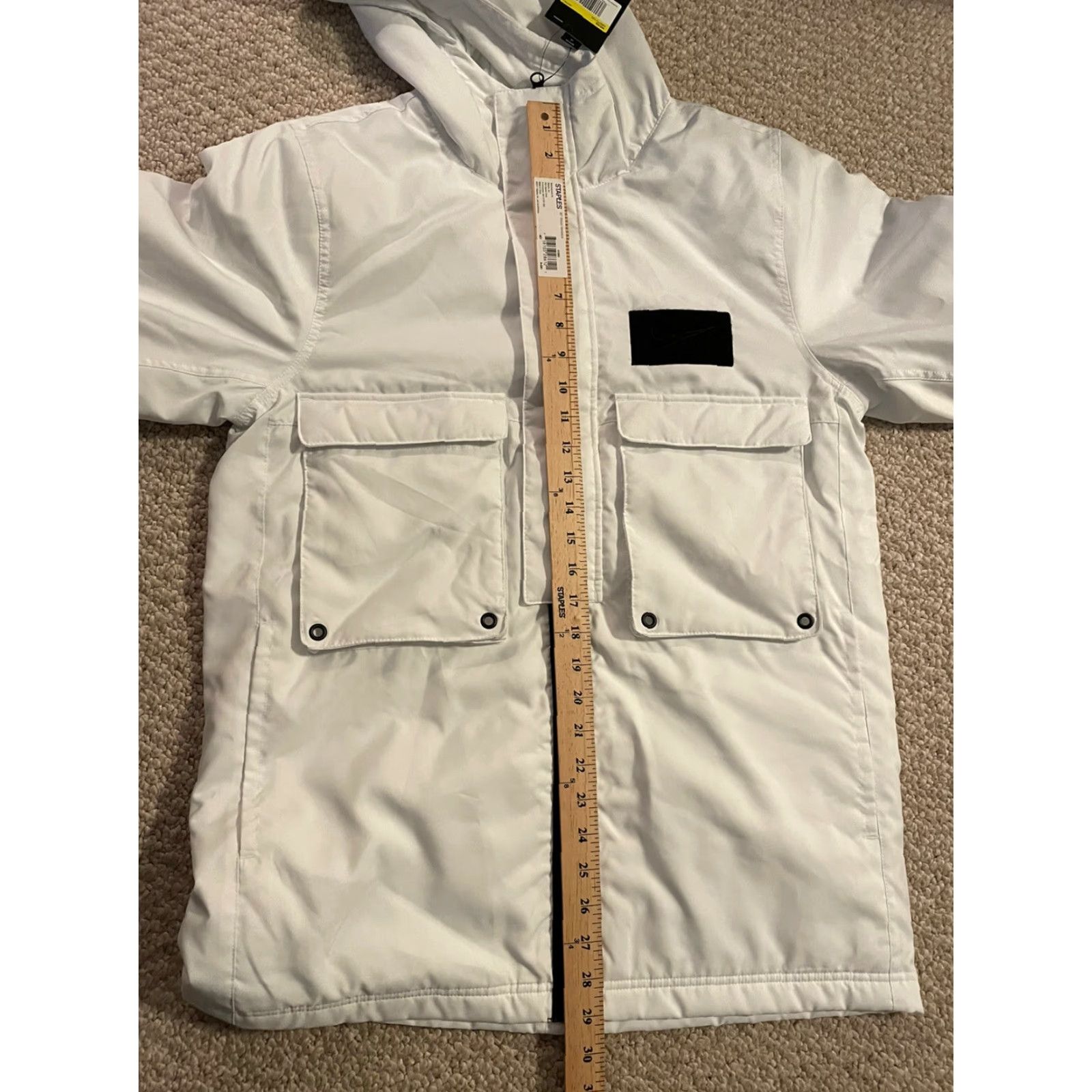 Nike Nike Basketball Jacket Mens Small White CK6771-121 Protect Therma Water Resistant Full Zip Hooded Pockets Wind-Resistant Moisture Wicking Size US S / EU 44-46 / 1 - 4 Thumbnail