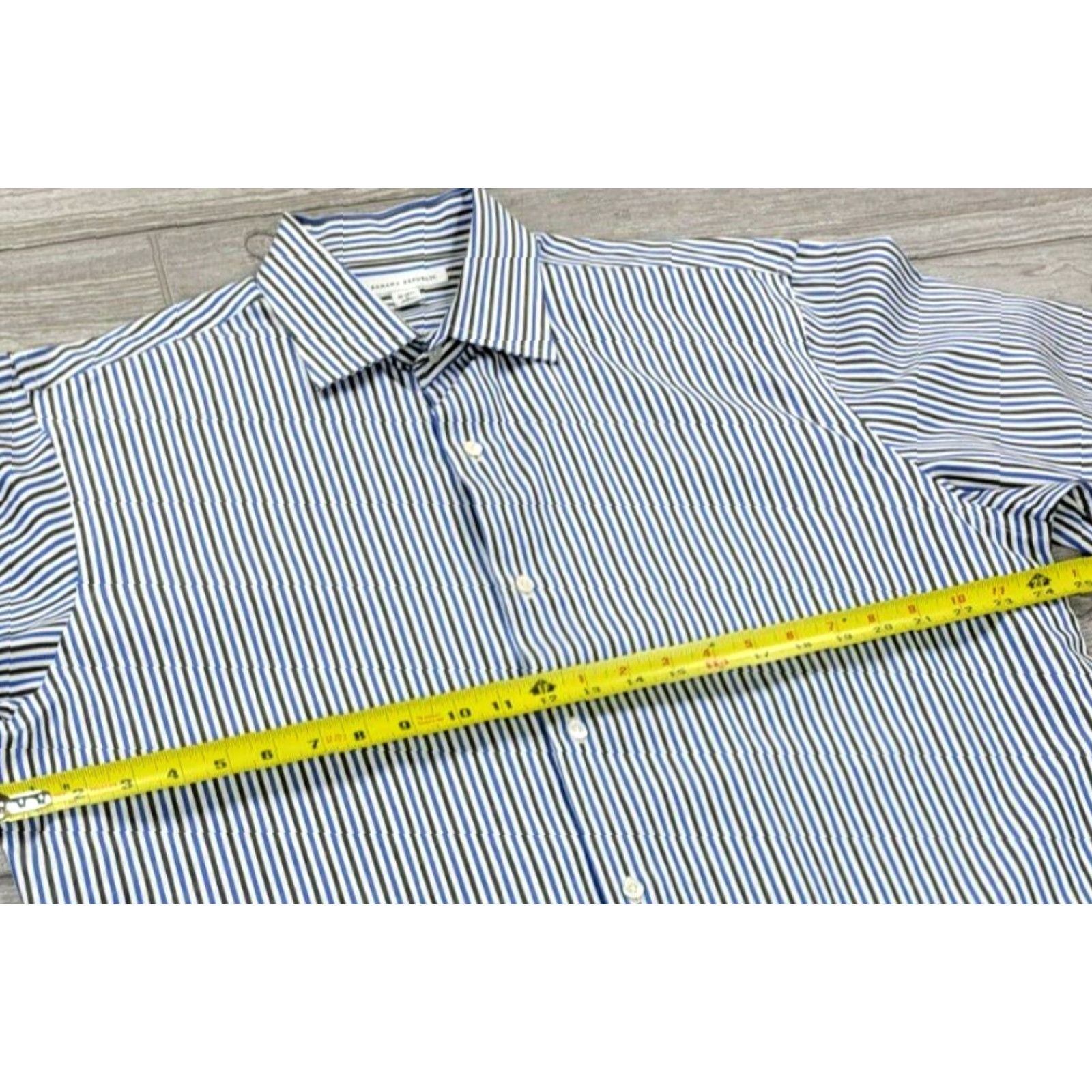 Banana Republic Banana Republic Button-Up Shirt Men L Multicolor Stripe Long Sleeve Size US L / EU 52-54 / 3 - 6 Thumbnail