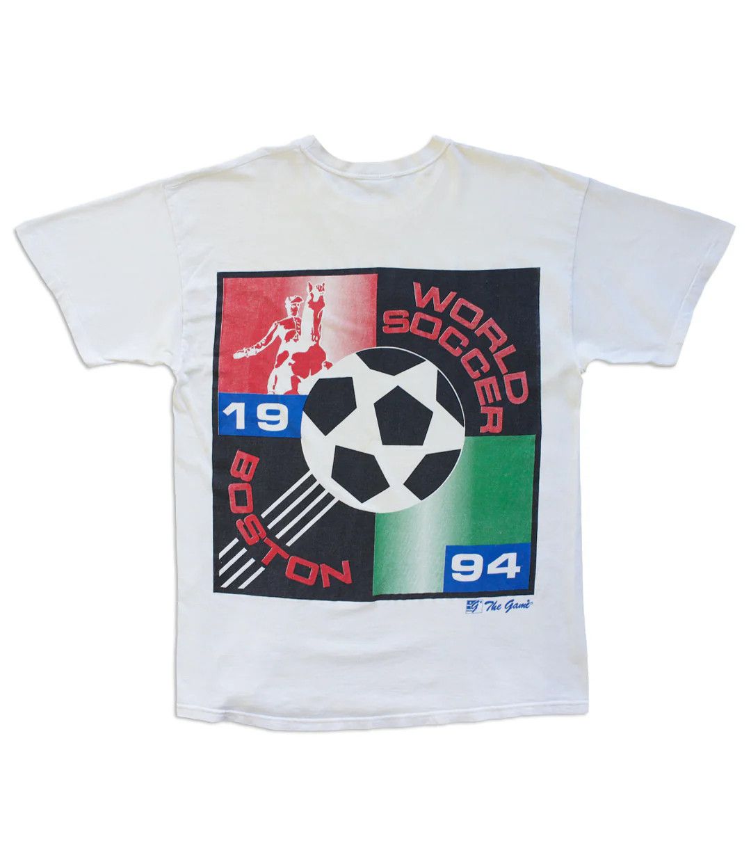 Vintage 1994 Vintage World Soccer Boston T-Shirt Size US L / EU 52-54 / 3 - 2 Thumbnail