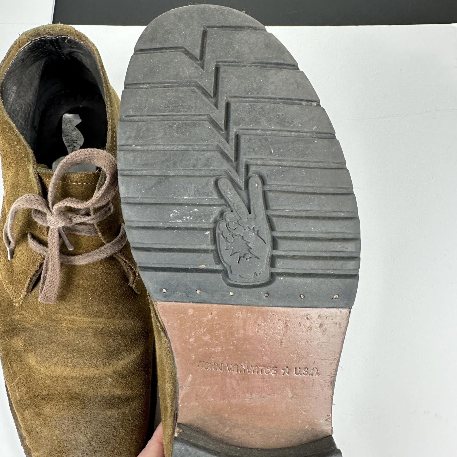 Designer John Varvatos Brown Suede Leather Lace Up Chukka Boot 8.5 Size US 8.5 / EU 41-42 - 2 Thumbnail