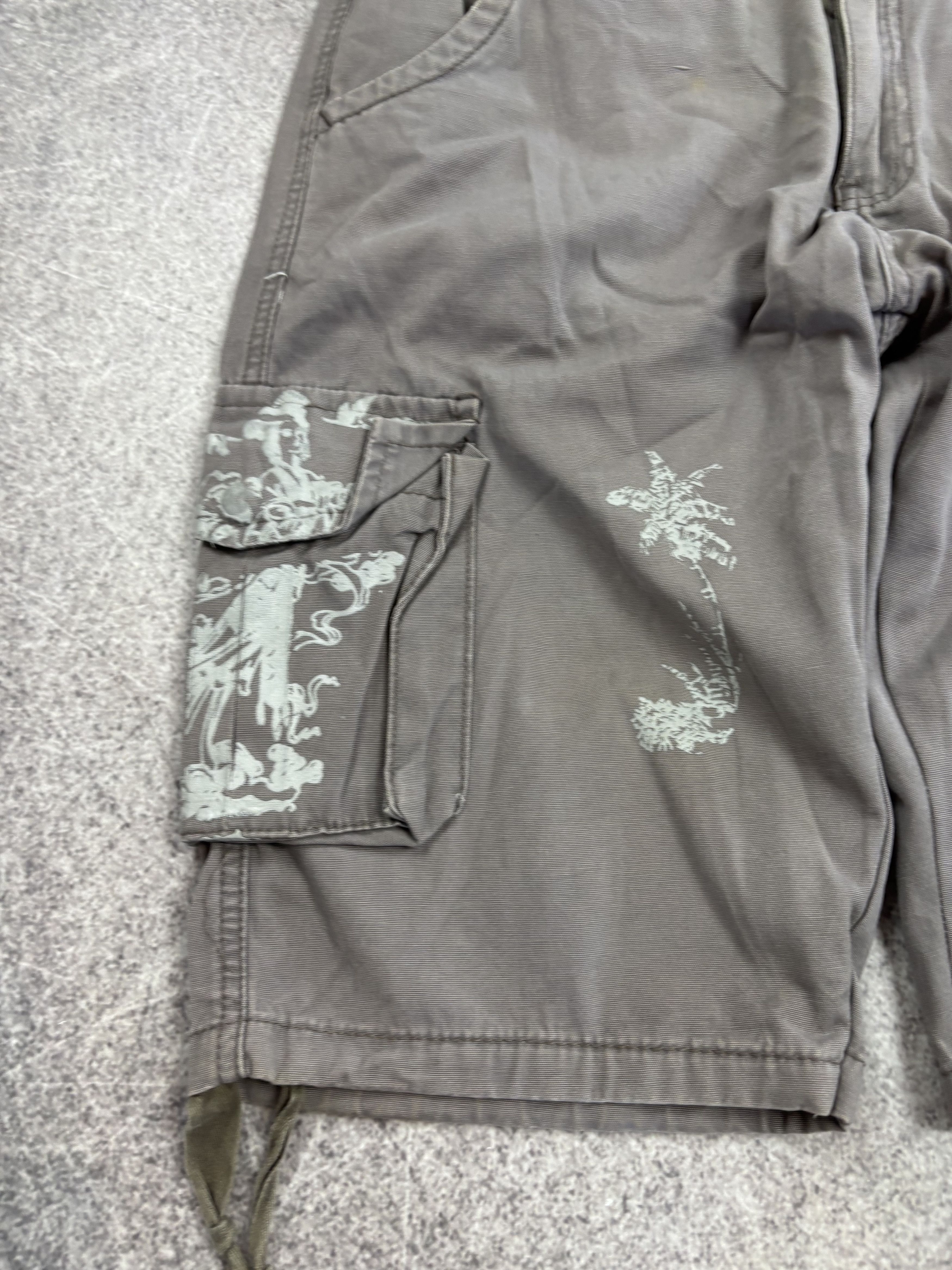 Hysteric Glamour 💥 JUNYA WATANABE BALENCIAGA STYLE DISTRESSED SHORTS Size US 32 / EU 48 - 3 Thumbnail