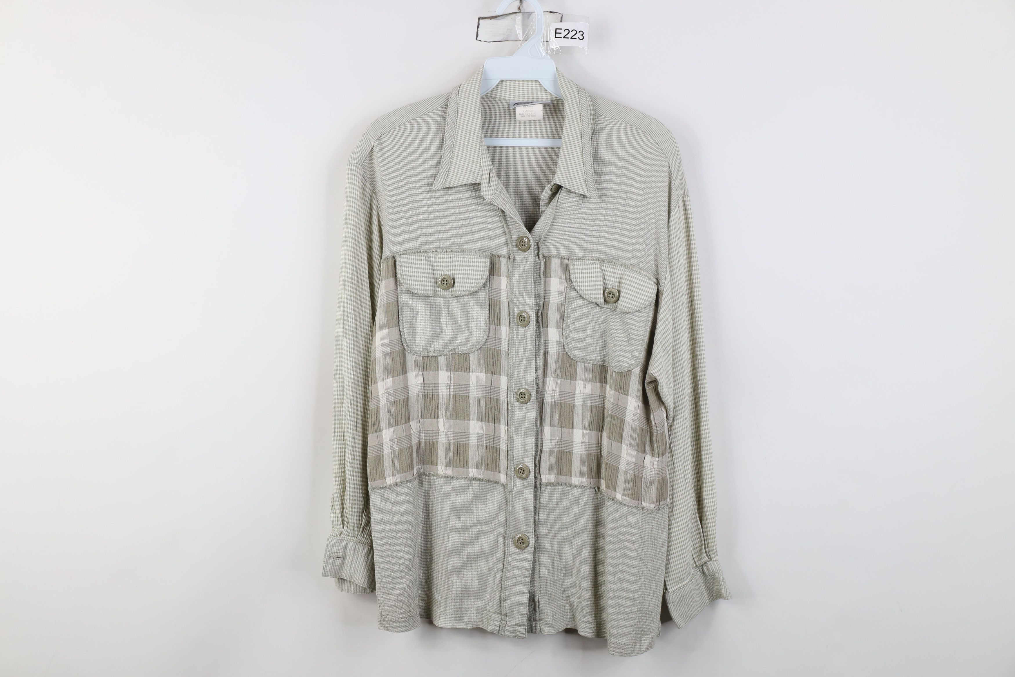 Vintage Vintage 90s Saint Germain Lagenlook Button Shirt USA Size L / US 10 / IT 46 - 1 Thumbnail