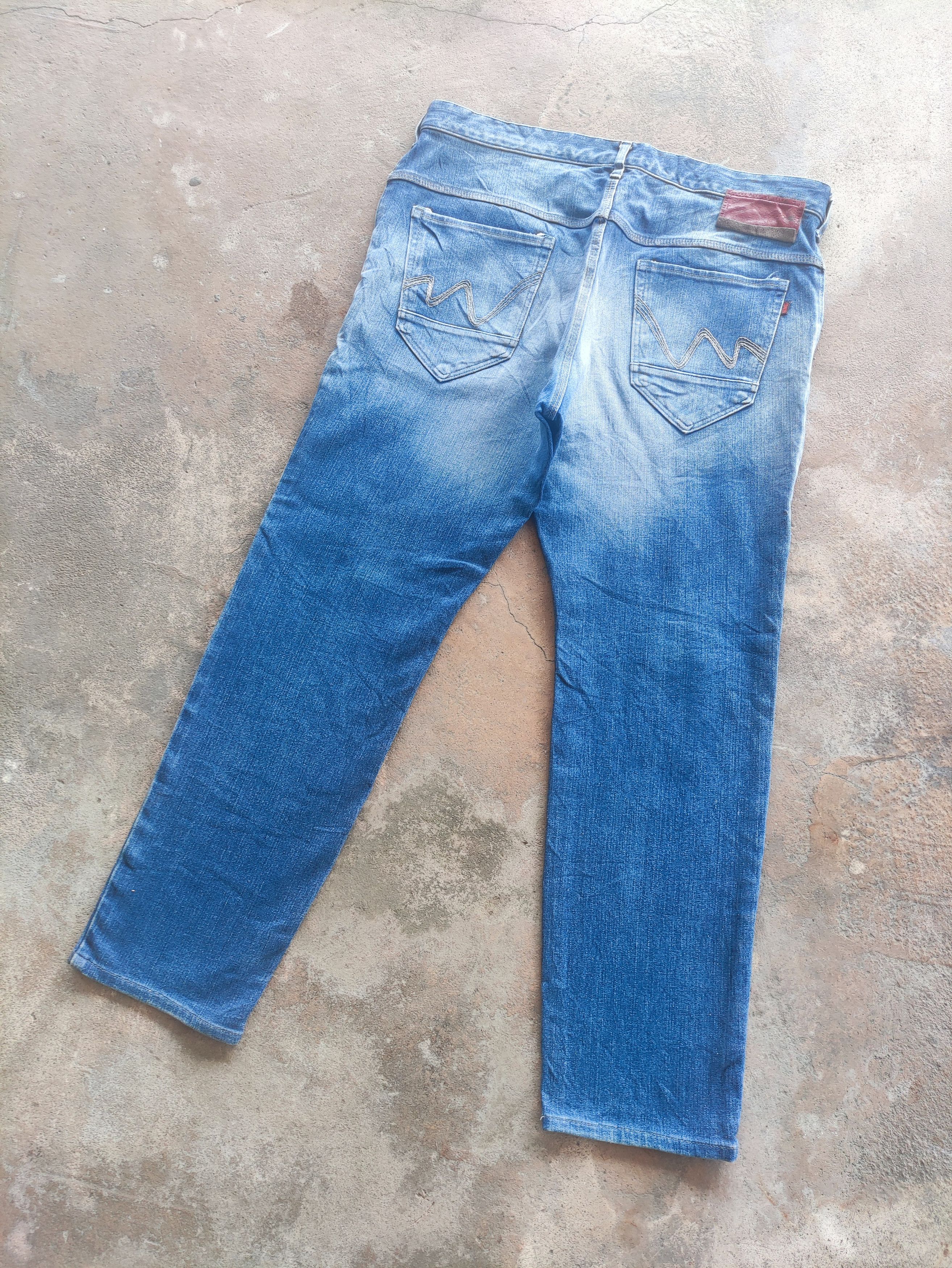 Edwin × Jean × Vintage Vintage Edwin Distressed Denim Faded Pants Jeans W38 Size US 38 / EU 54 - 9 Thumbnail