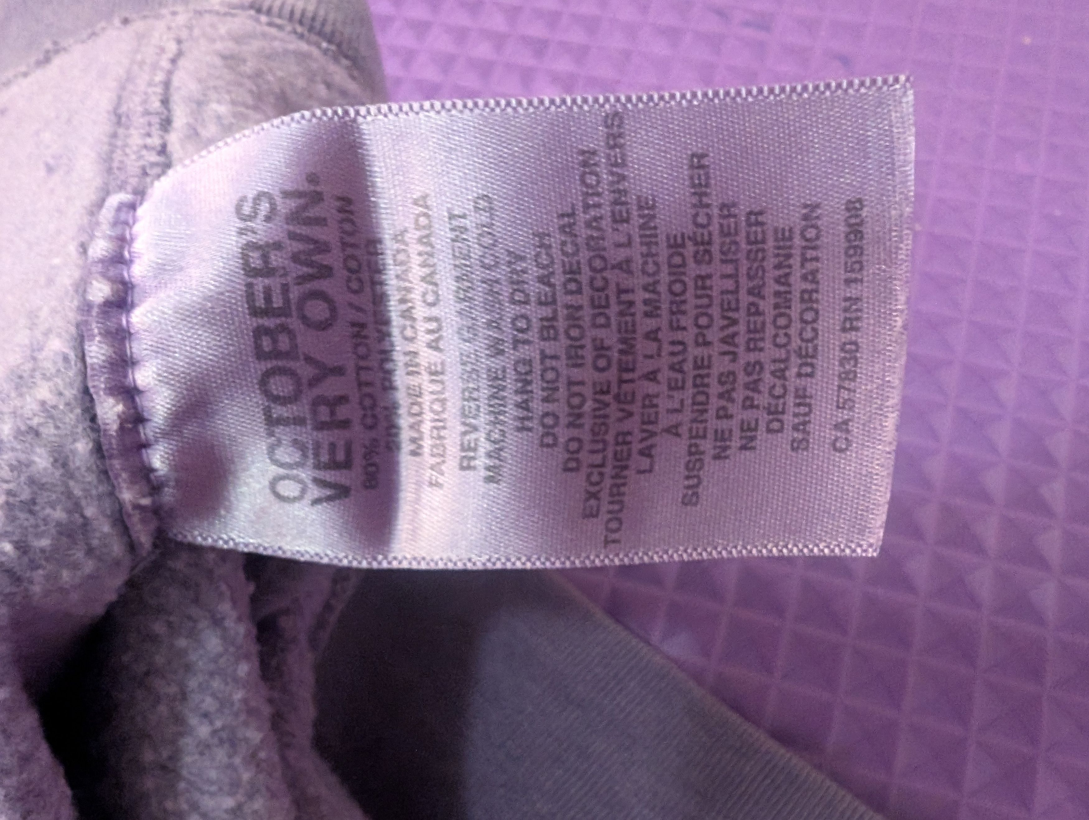 October's Very Own Drake OVO purple hoodie size Large Size US L / EU 52-54 / 3 - 4 Thumbnail