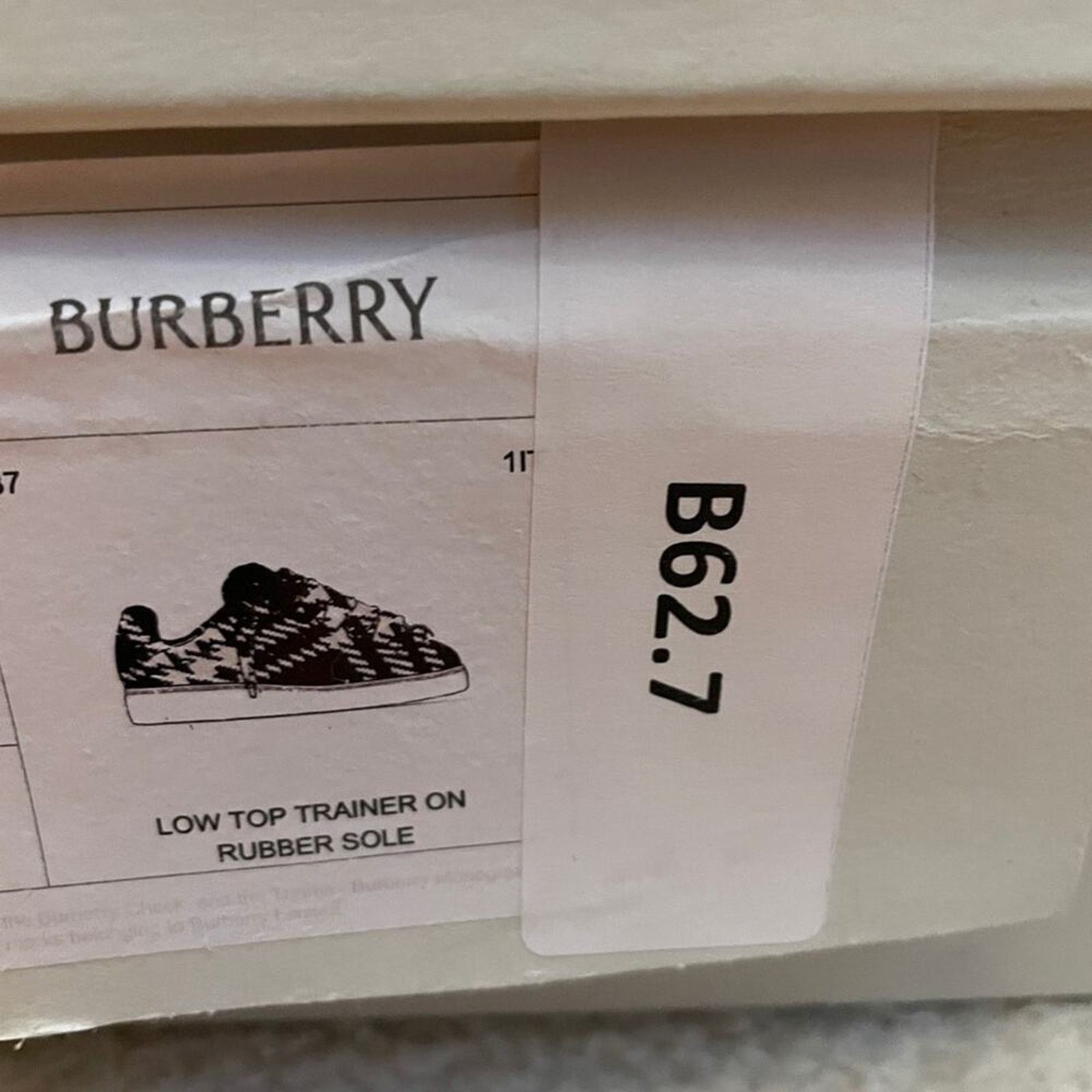 Burberry Burberry Box Check Knit Low-Top Sneakers 37 Size US 7 / IT 37 - 9 Thumbnail
