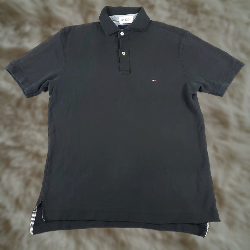 Tommy Hilfiger VINTAGE Tommy Hilfiger Polo Shirt Mens Small Black Casual Short Sleeve Polo Shirt S Black Tommy Hilfiger Modern Classic Logo Polo Mens Small Black Size US S / EU 44-46 / 1 - 1 Thumbnail
