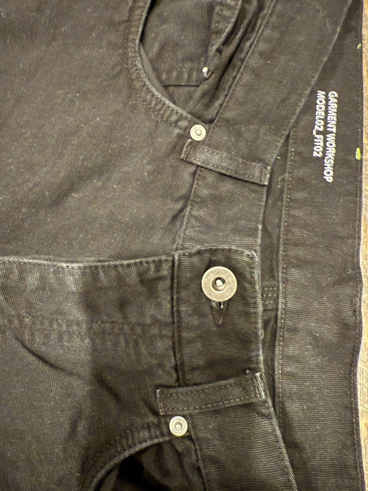 Other BLACK DOUBLE KNEE JEAN GARMENT WORKSHOP Size US 32 / EU 48 - 3 Thumbnail