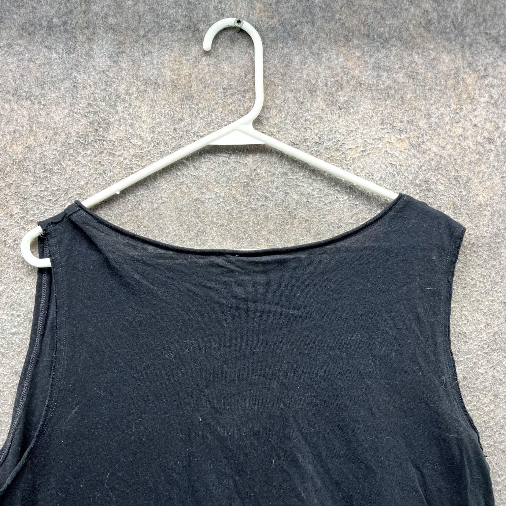 Free People Free People Tank Top Womens Small Black V Neck Layered Asym Hem Hi Low Tunic Top Size S / US 4 / IT 40 - 3 Thumbnail