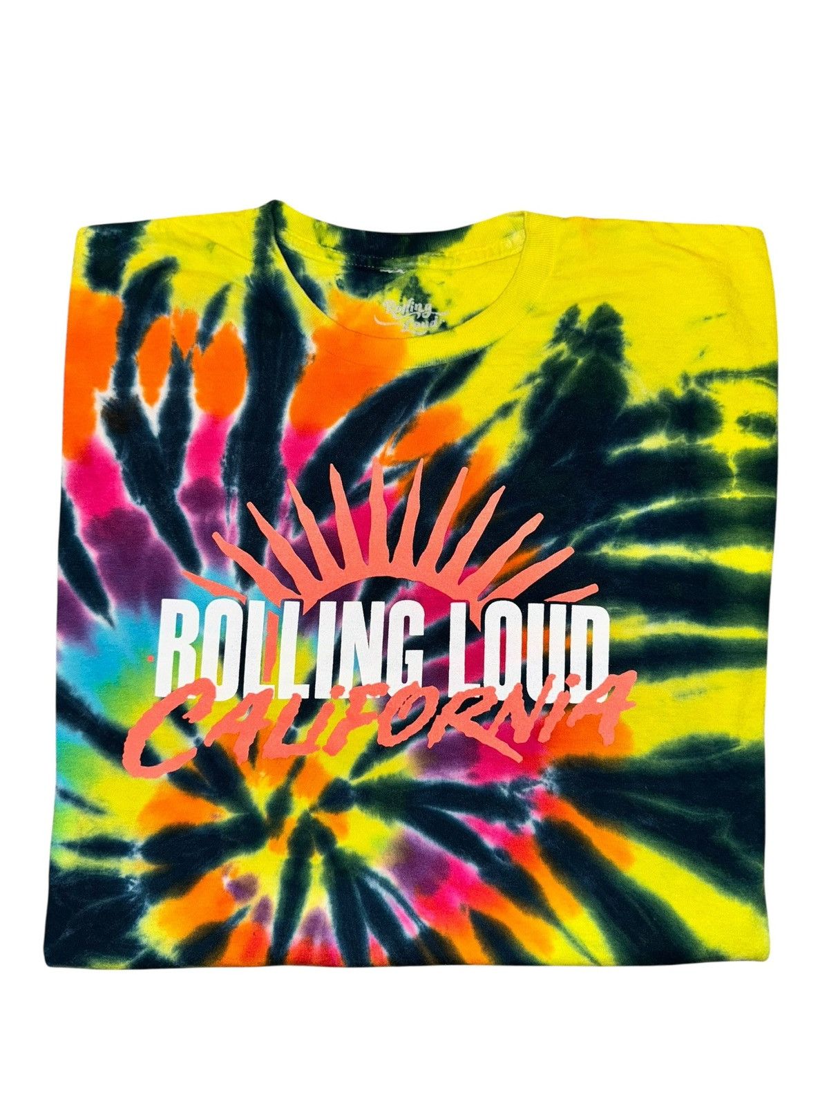 Band Tees rolling loud 2021 tie-dye california concert tee Size US L / EU 52-54 / 3 - 8 Thumbnail