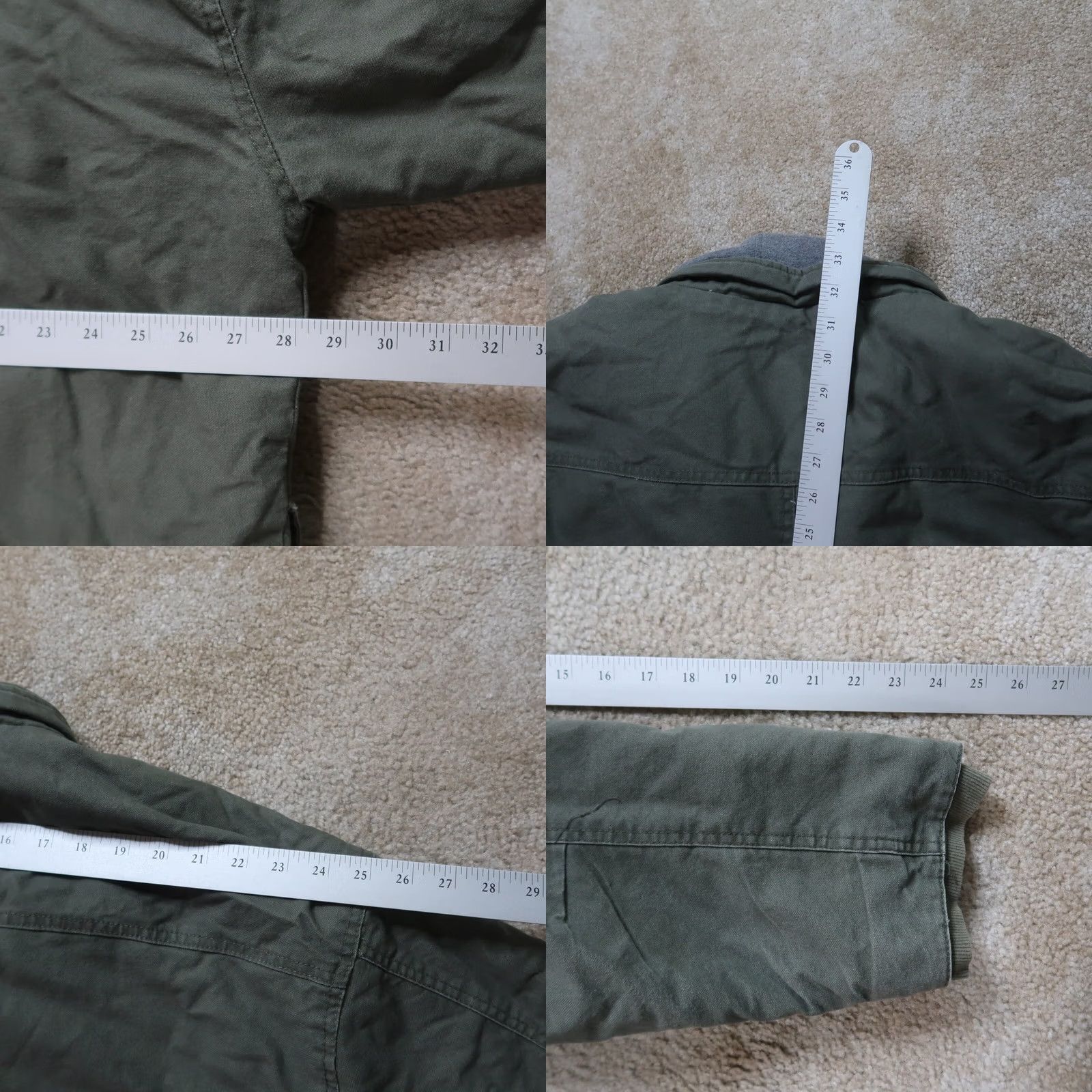Dickies VINTAGE Dickies Quilted Lined Jacket Hooded 3XL Green Canvas Workwear Mens Bomber Jacket Size US XXL / EU 58 / 5 - 8 Thumbnail