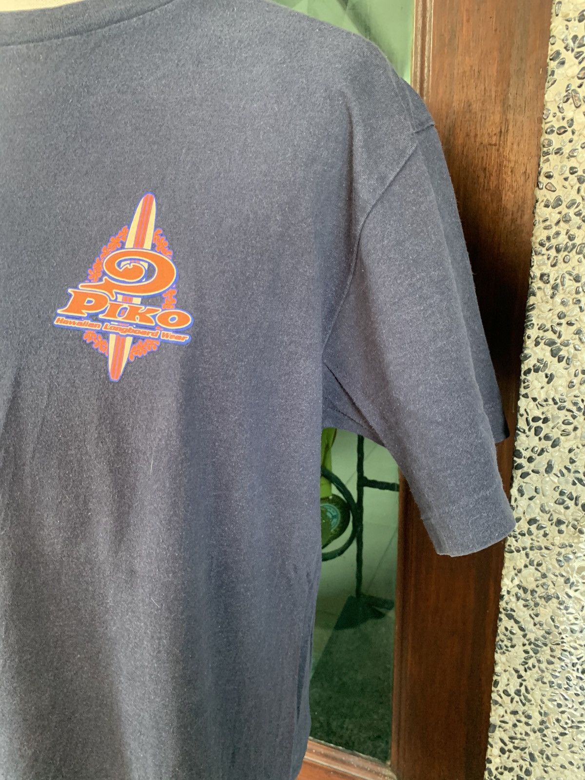 Vintage Vintage 90s Piko Hawaiian Longboard Wear/ Surfing T Shirt Size US L / EU 52-54 / 3 - 4 Thumbnail