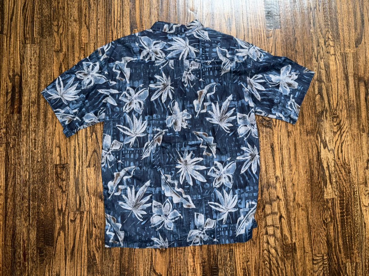 Banana Republic ONO Hawaiian Short Sleeve Button Up Shirt Navy Size XL Size US XL / EU 56 / 4 - 3 Thumbnail