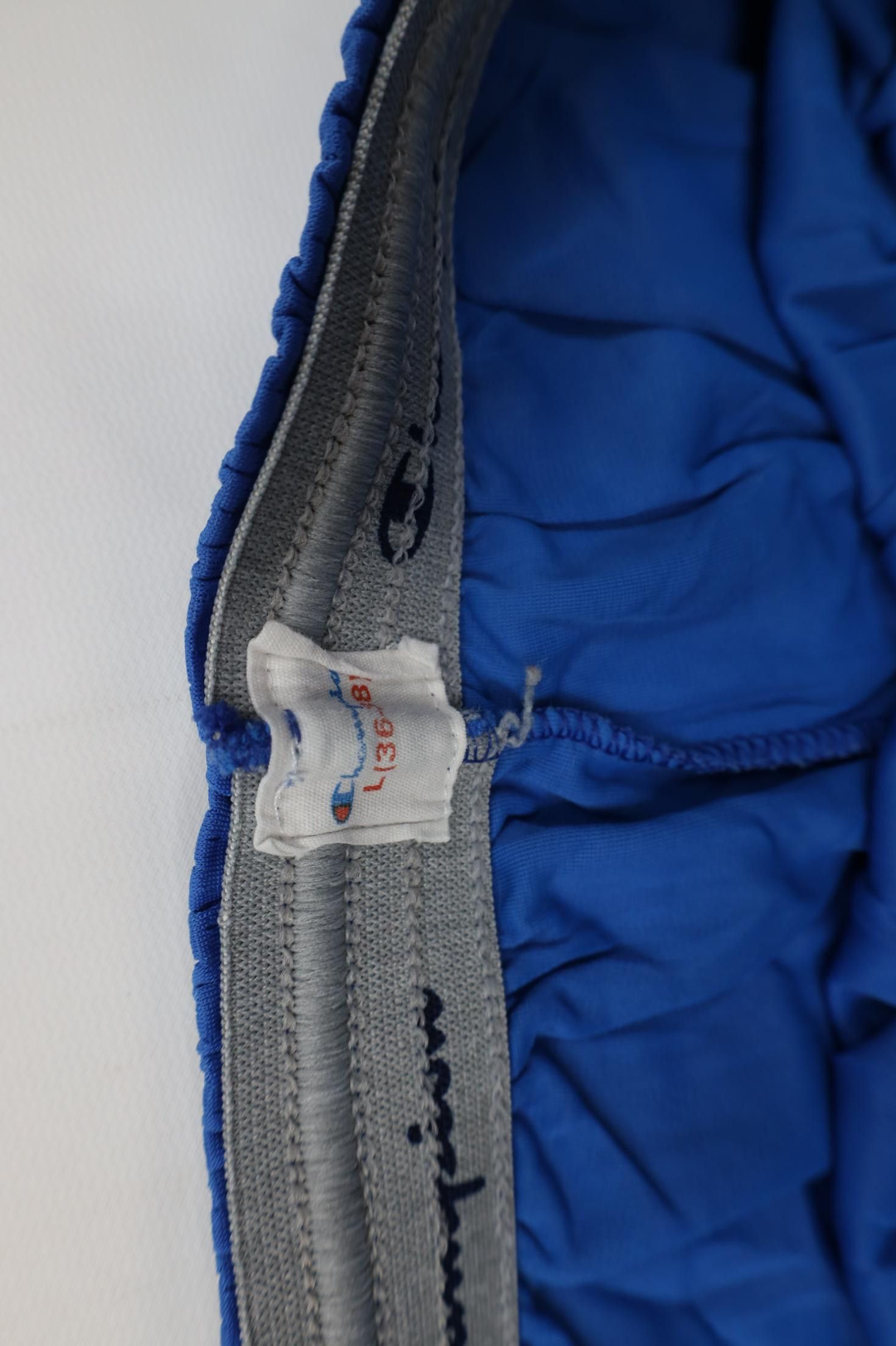 Champion Vintage 90s Champion Above Knee Mesh Shorts Royal Blue Nylon Size US 34 / EU 50 - 8 Thumbnail
