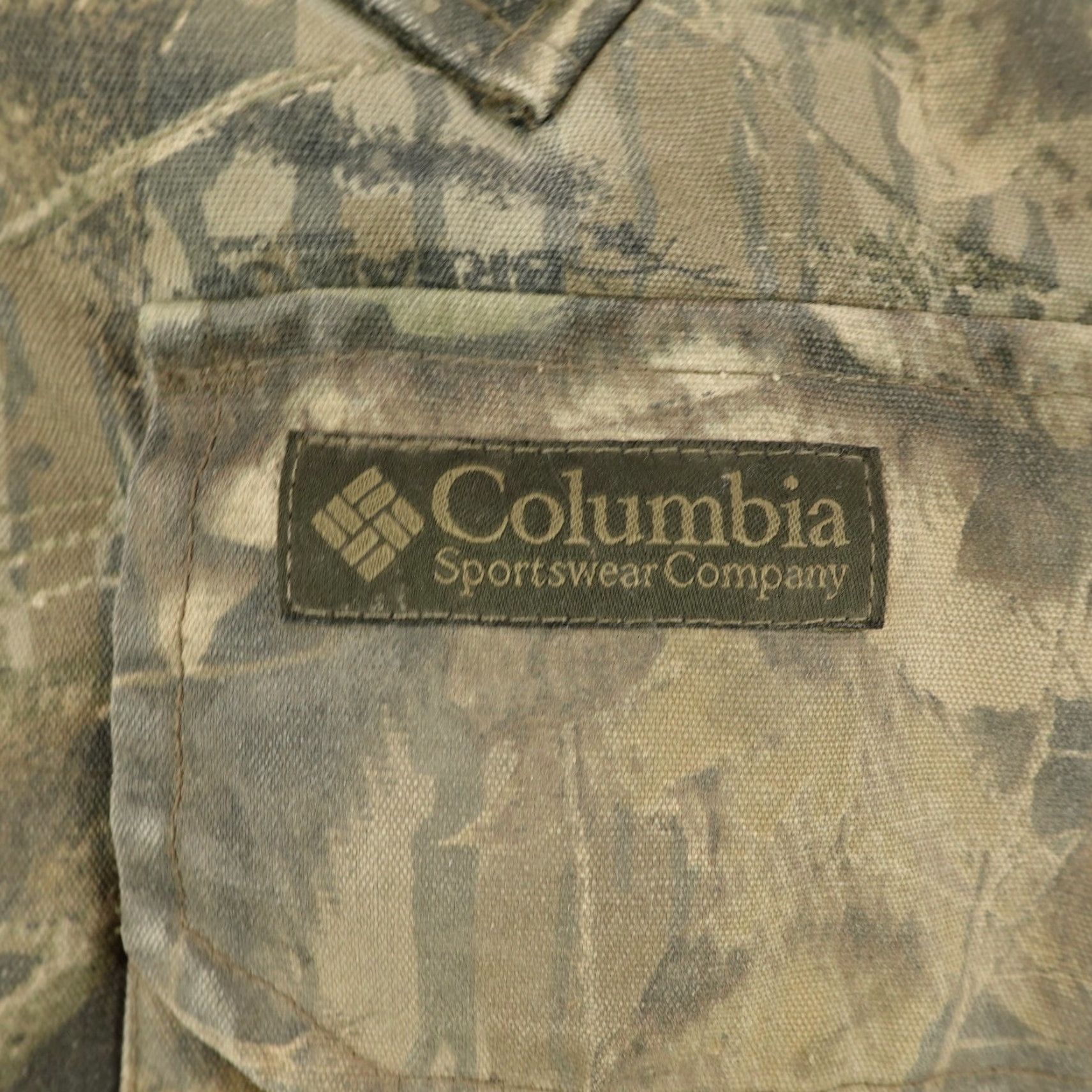Vintage Columbia Jacket Mens Large Brown Camo Mossy Oak Breakup Quilted Hunting Coat Size US L / EU 52-54 / 3 - 4 Thumbnail