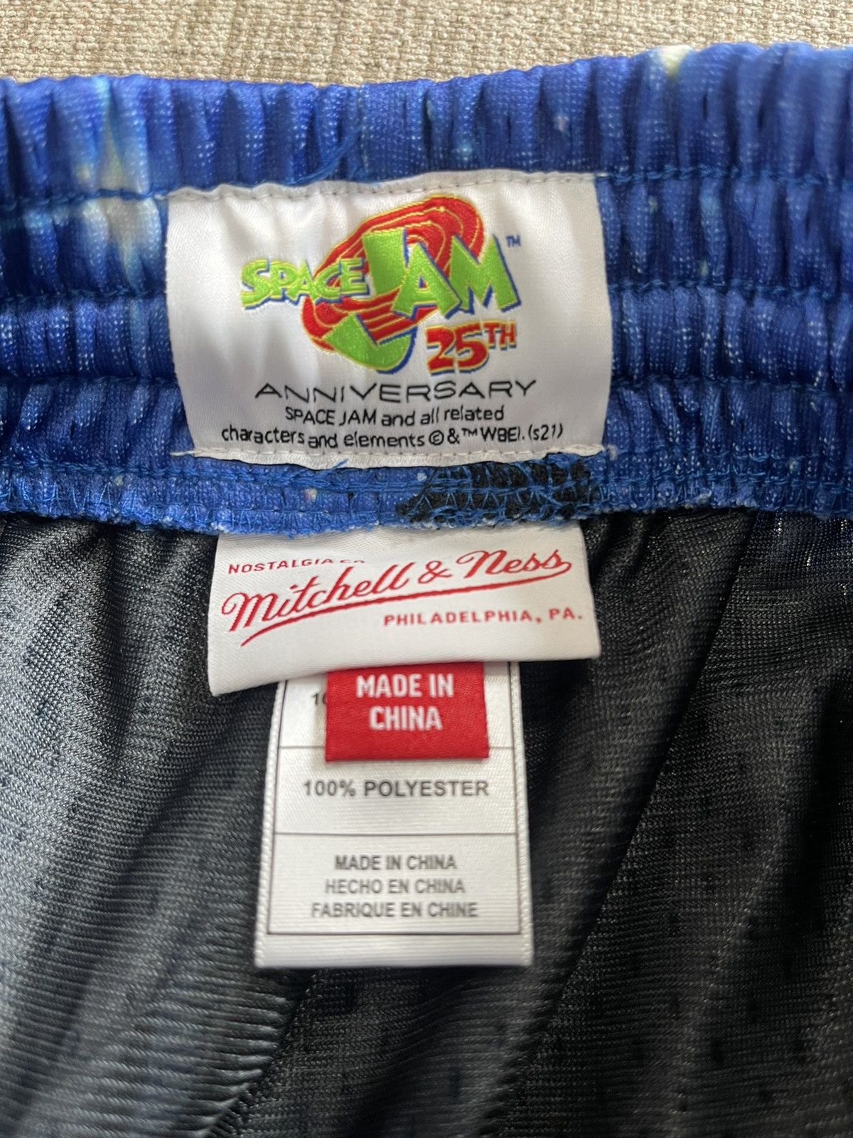 Mitchell & Ness Space Jam 2 Tune Squad 25th Anniversary Edition Shorts Size US 32 / EU 48 - 4 Thumbnail