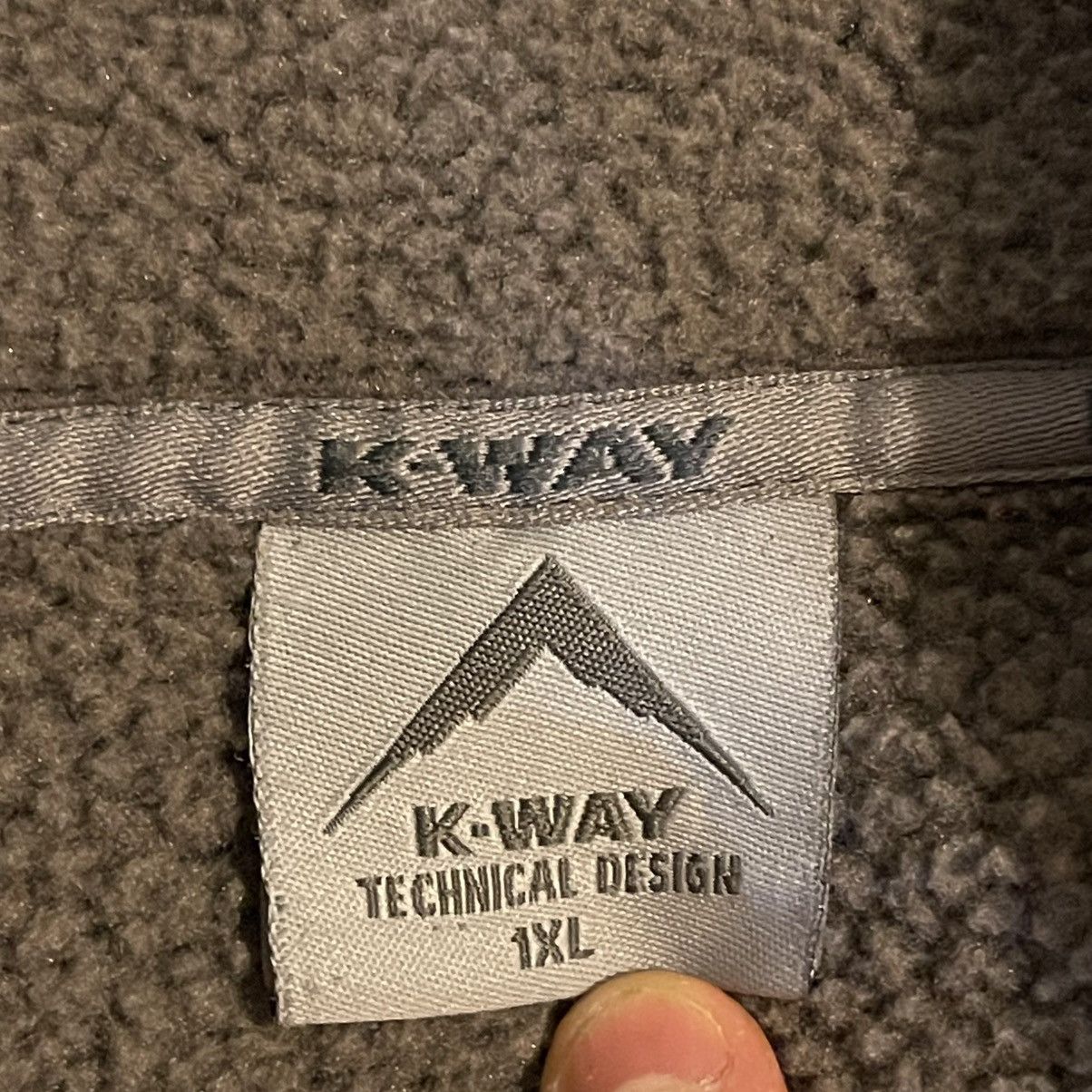 K-Way K-Way Jacket Women XL Gray Chinook Sherpa Fleece Full Zip Size XL / US 12-14 / IT 48-50 - 3 Thumbnail