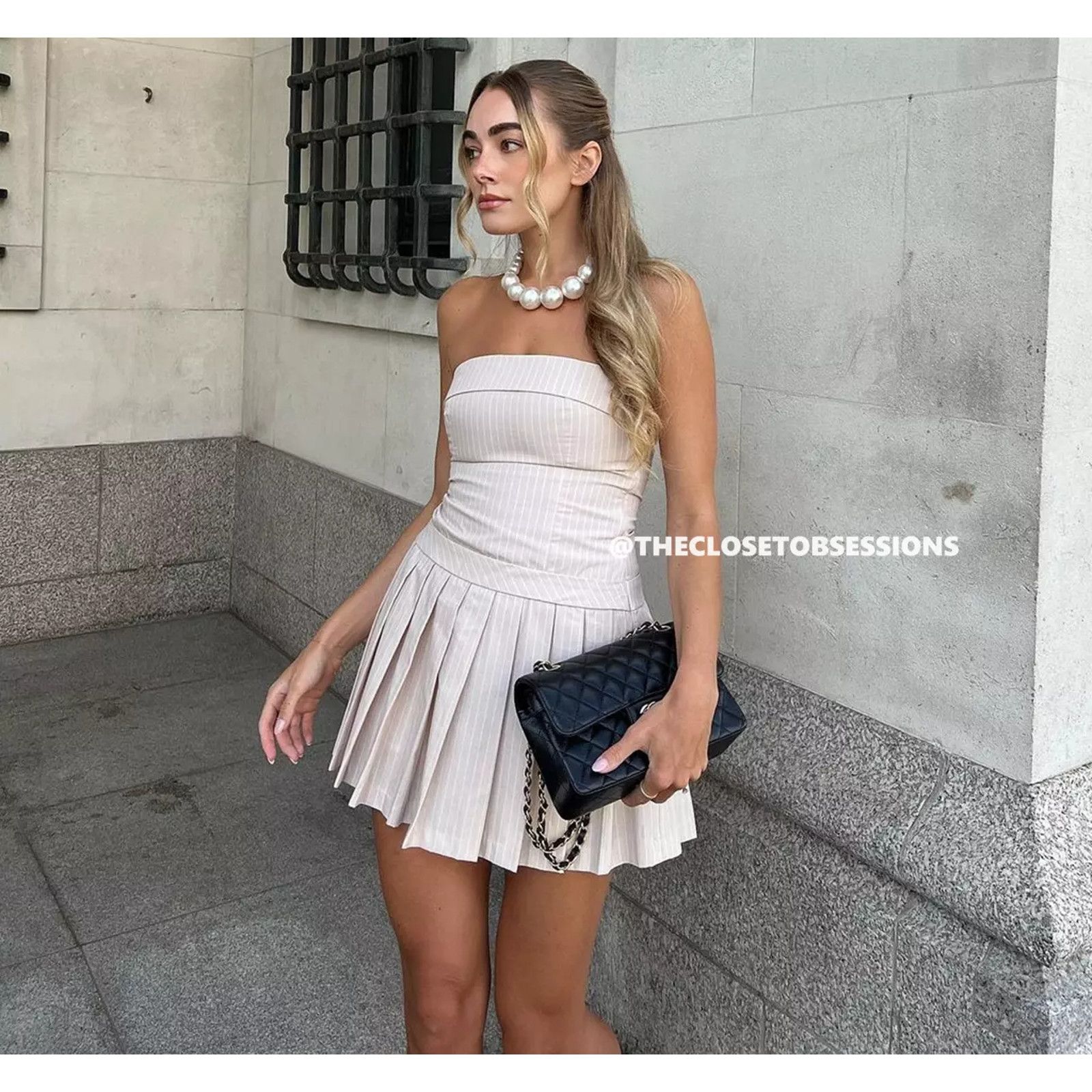 Zara ZARA BLOGGER FAVE!!! Short Pleated Dress NWT Size L / US 10 / IT 46 - 4 Thumbnail
