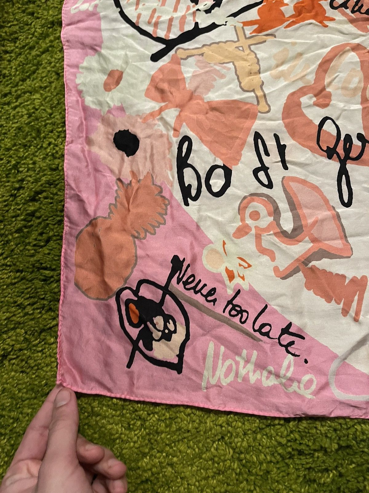 Designer × Sonia Rykiel Sonia Rykiel 100% silk graphic scarf Size ONE SIZE - 2 Thumbnail
