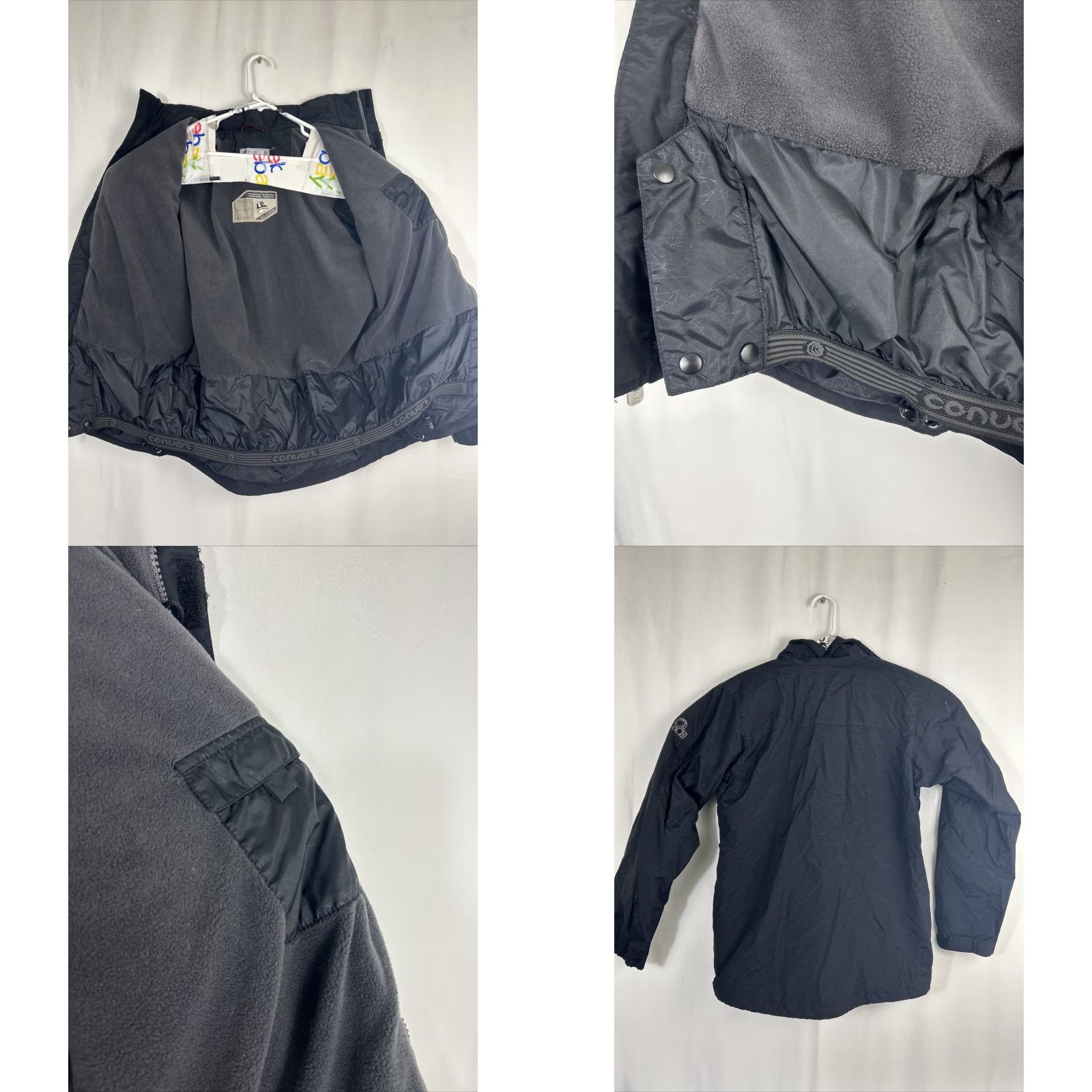 Vintage Columbia Jacket men's S black waterproof breathable full zip convert board Size US S / EU 44-46 / 1 - 9 Thumbnail