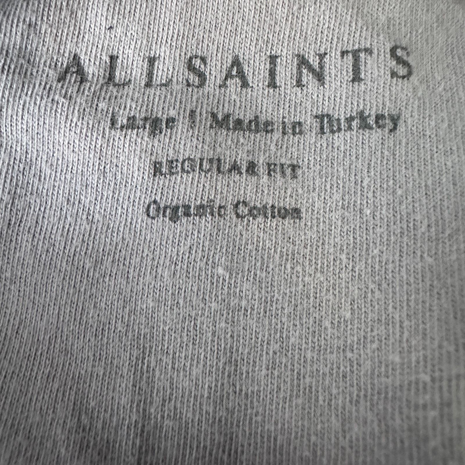 Allsaints AllSaints Muse Thermal Henley Shirt Men’s L Gray Long Sleeve Size US L / EU 52-54 / 3 - 6 Thumbnail