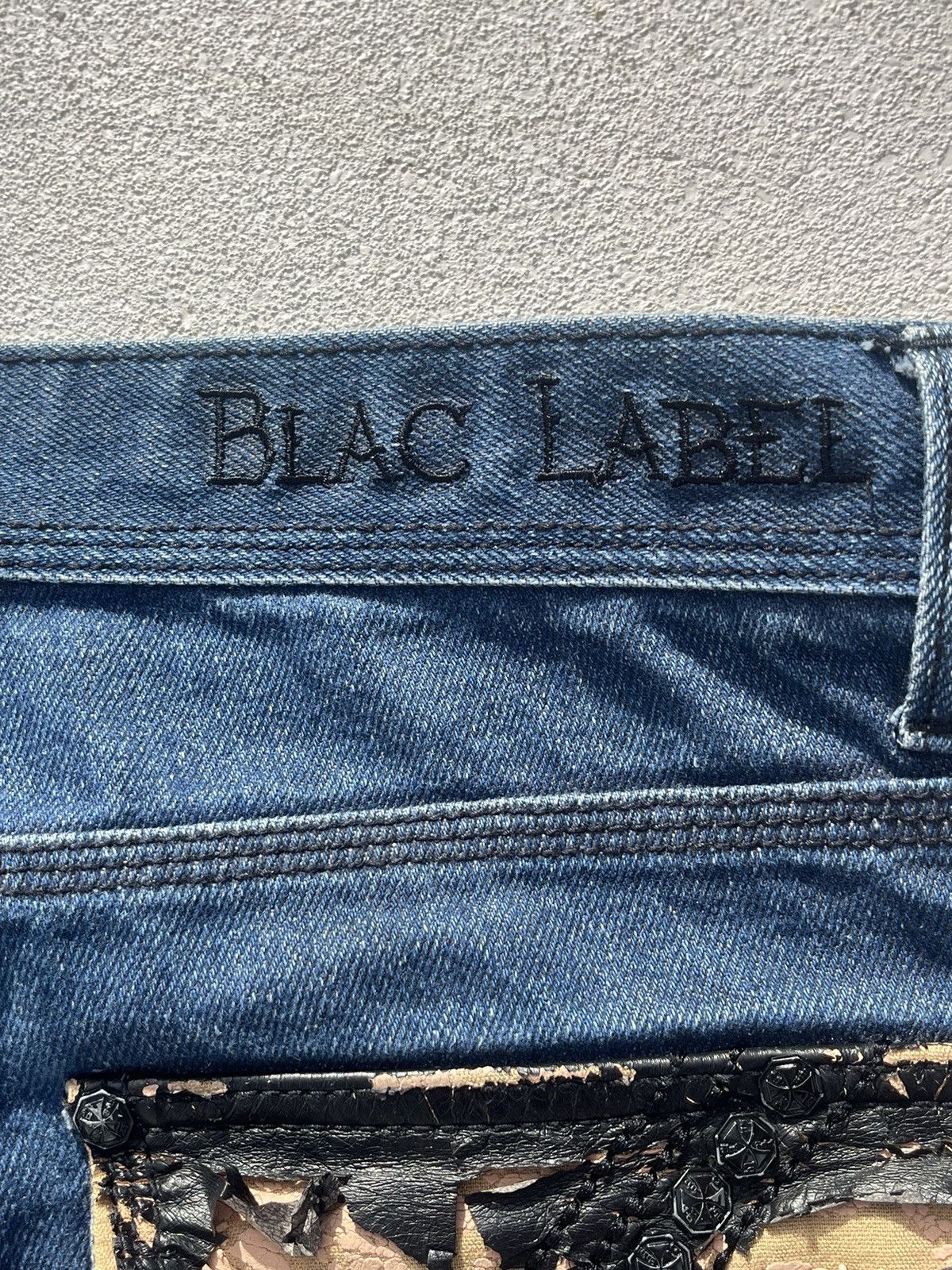 Black Label × Japanese Brand × Prada Y2K BLAC LABEL JEANS Size US 38 / EU 54 - 4 Thumbnail