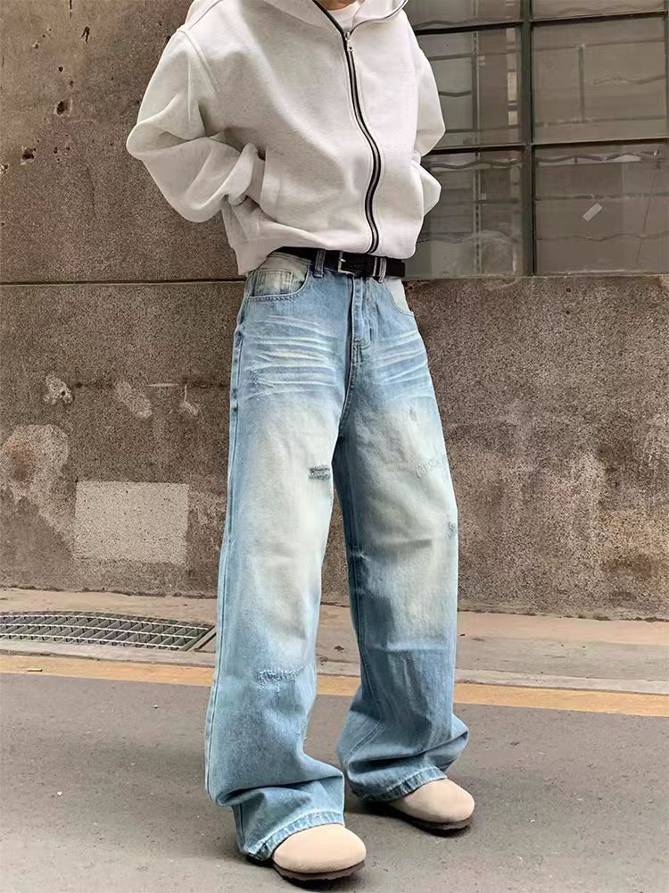 Designer × Jean × Vintage Vintage baggy ripped y2k jeans Size US 34 / EU 50 - 3 Thumbnail