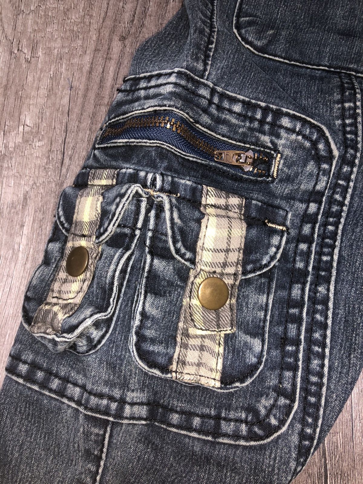 Designer × Japanese Brand Vintage Sun Rose Bush Pant Stretchable Jeans Size 27" / US 4 / IT 40 - 16 Thumbnail
