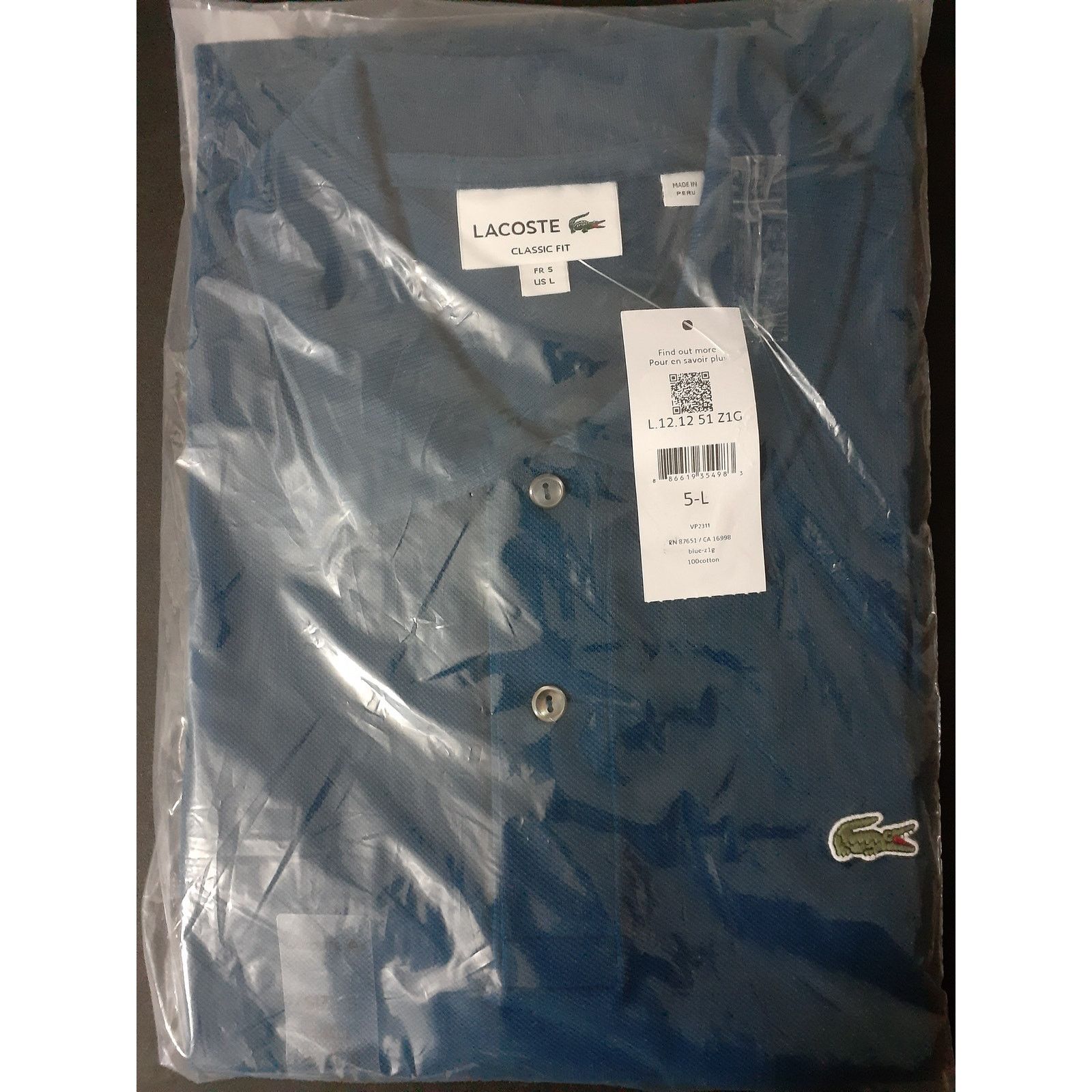 Lacoste Lacoste Men's Legacy Short Sleeve Pique Polo Shirt RF Blue L Size US L / EU 52-54 / 3 - 2 Thumbnail