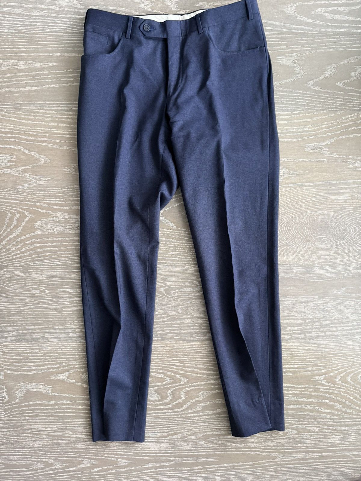 Canali Navy Wool Trousers Size US 30 / EU 46 - 1 Thumbnail