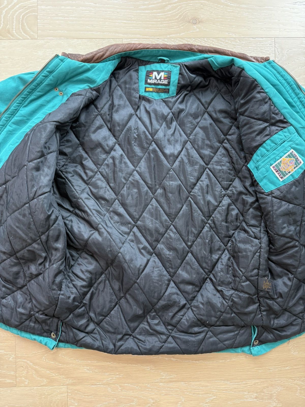Mirage RARE GRAIL Vintage Miami Dolphins 80s Jacket Size US L / EU 52-54 / 3 - 12 Thumbnail