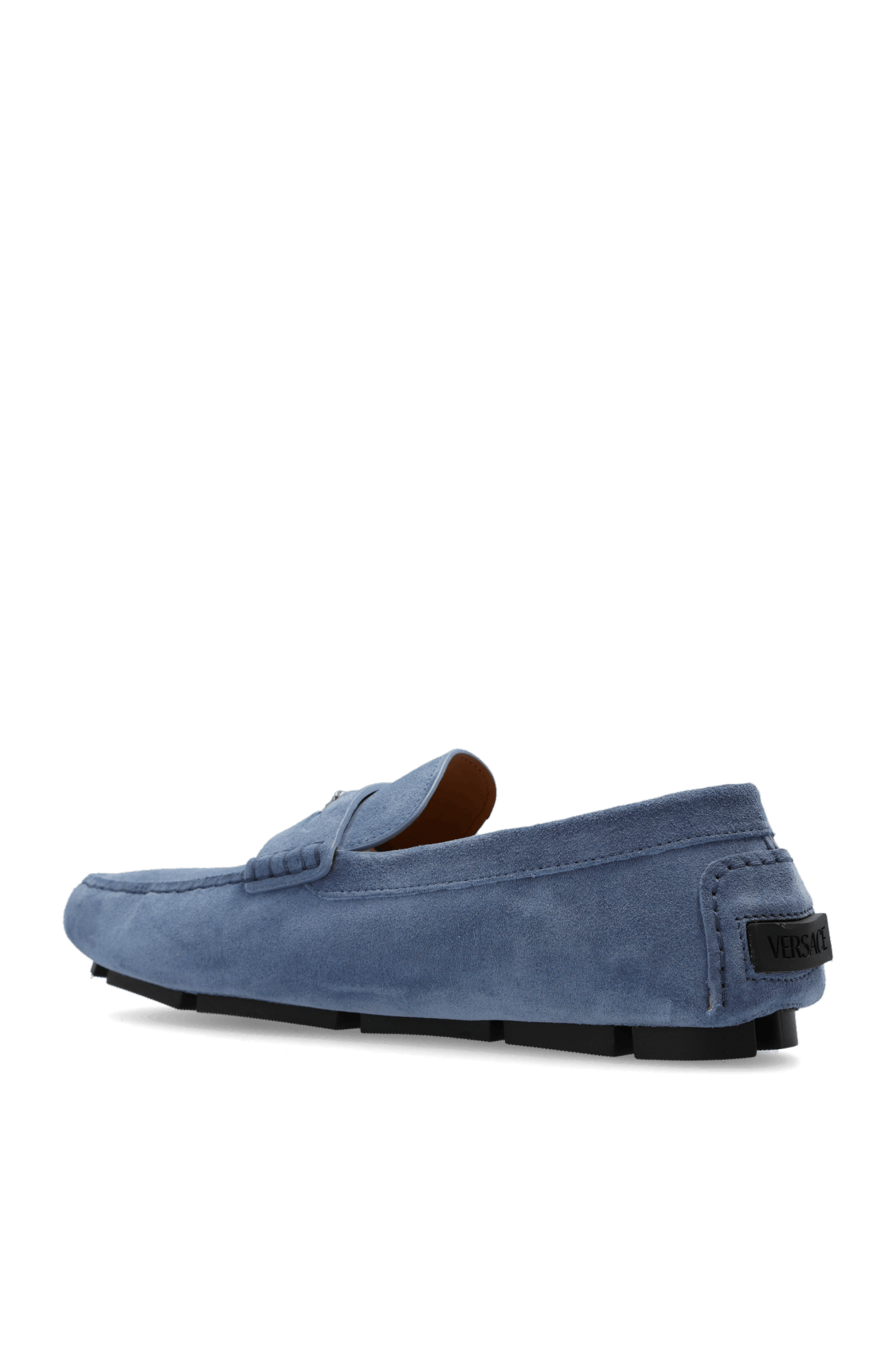 Versace o1s22i1n1224 Suede Leather Loafers in Light Blue Size US 10 / EU 43 - 5 Thumbnail