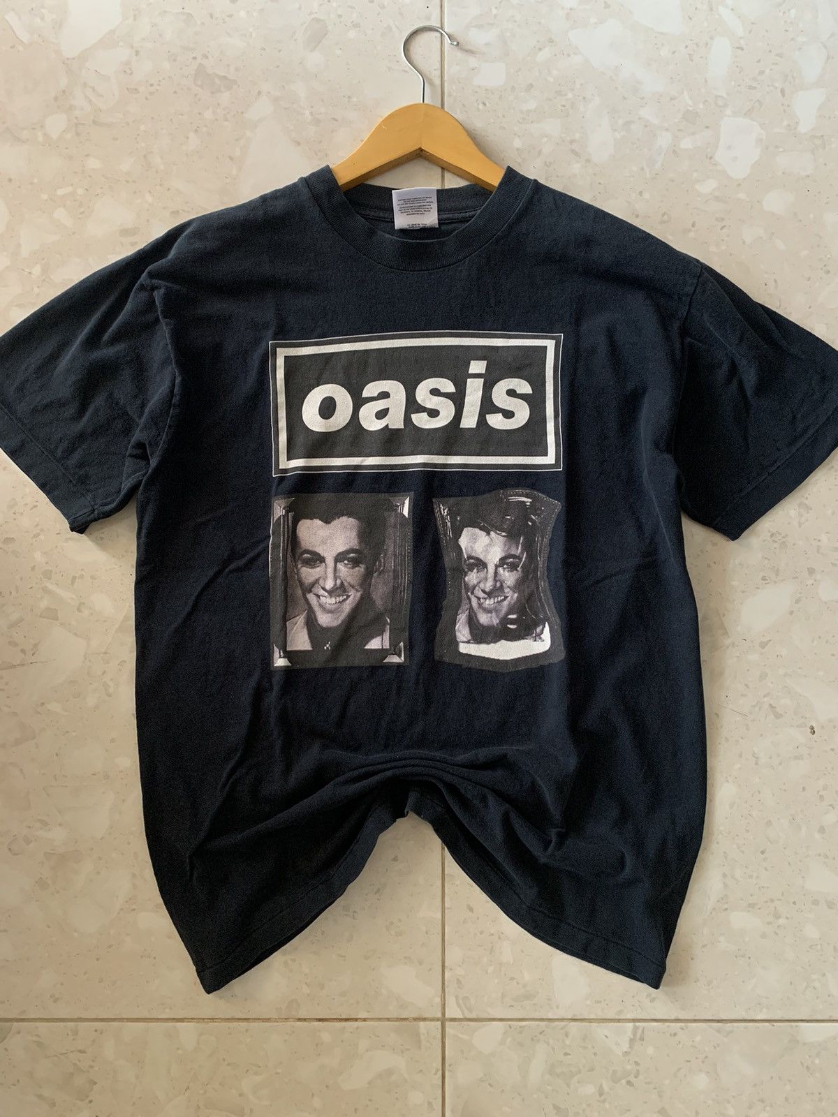 image of Band Tees x Vintage Oasis Shakermaker 94 in Navy, Men's (Size XL)