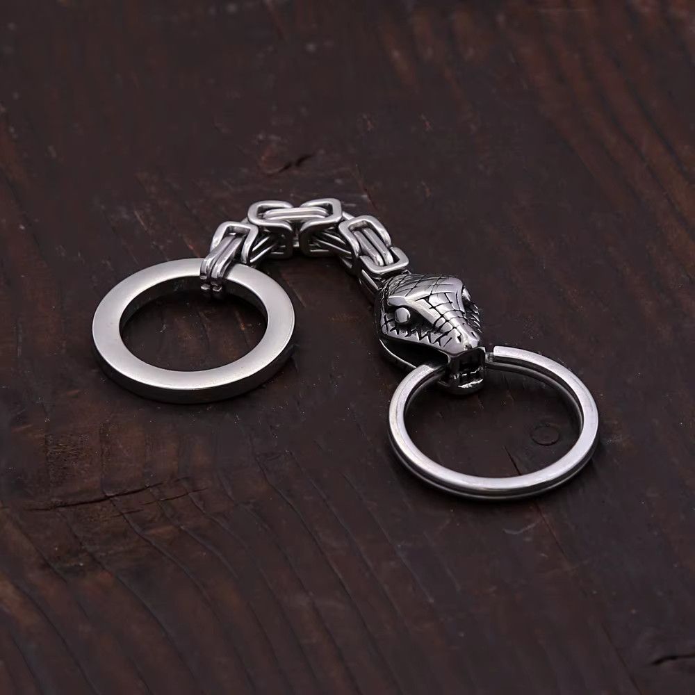 Jewelry Snake Unique Chain Keychain Fashion Jewelry Accessories Size ONE SIZE - 1 Thumbnail