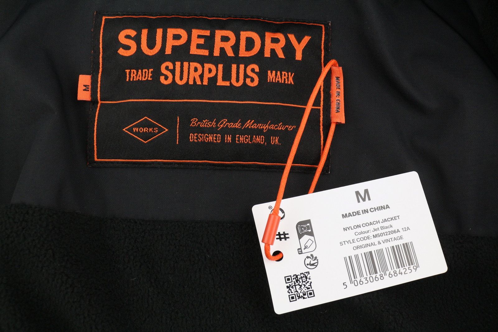 Superdry Nylon Coach M Black Snap Spread Light 87143 Size US M / EU 48-50 / 2 - 10 Thumbnail
