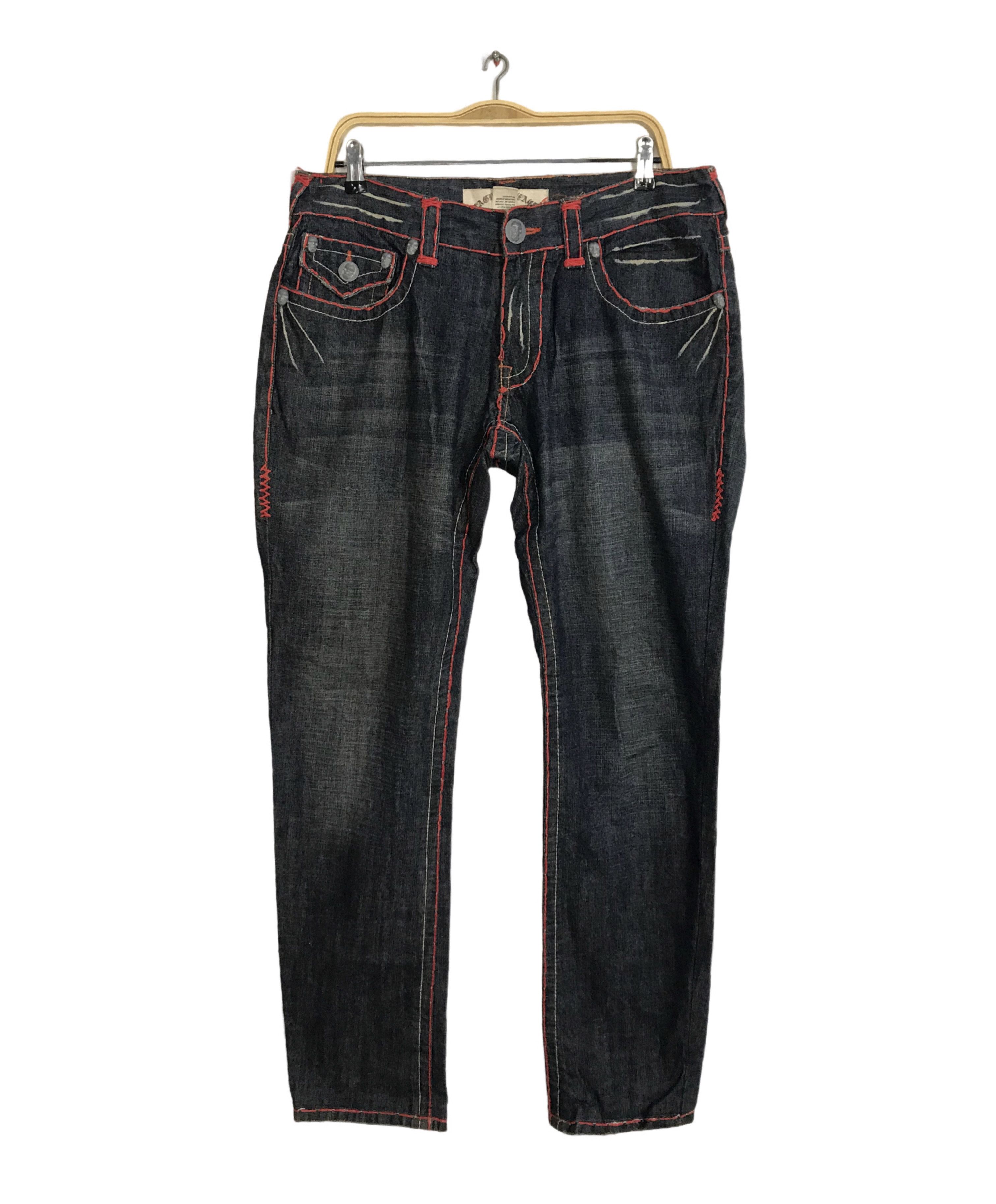 Vintage Laguna Beach Jean Co Cross Skull Logo Indigo Denim Size US 34 / EU 50 - 1 Thumbnail